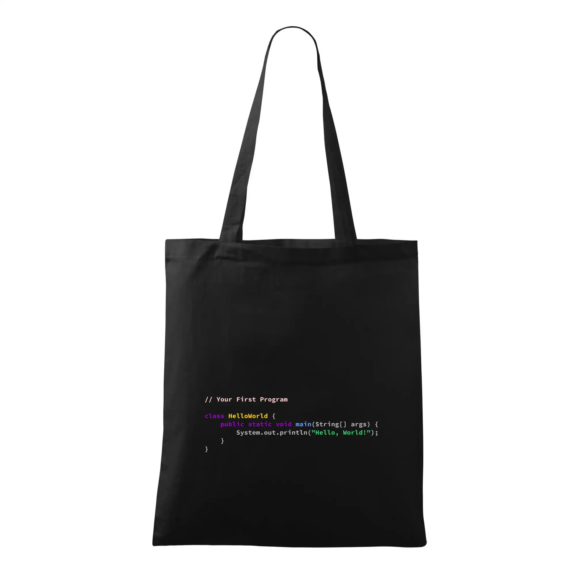 Tričká pre ajťákov - Hello world Java - Taška bavlnená