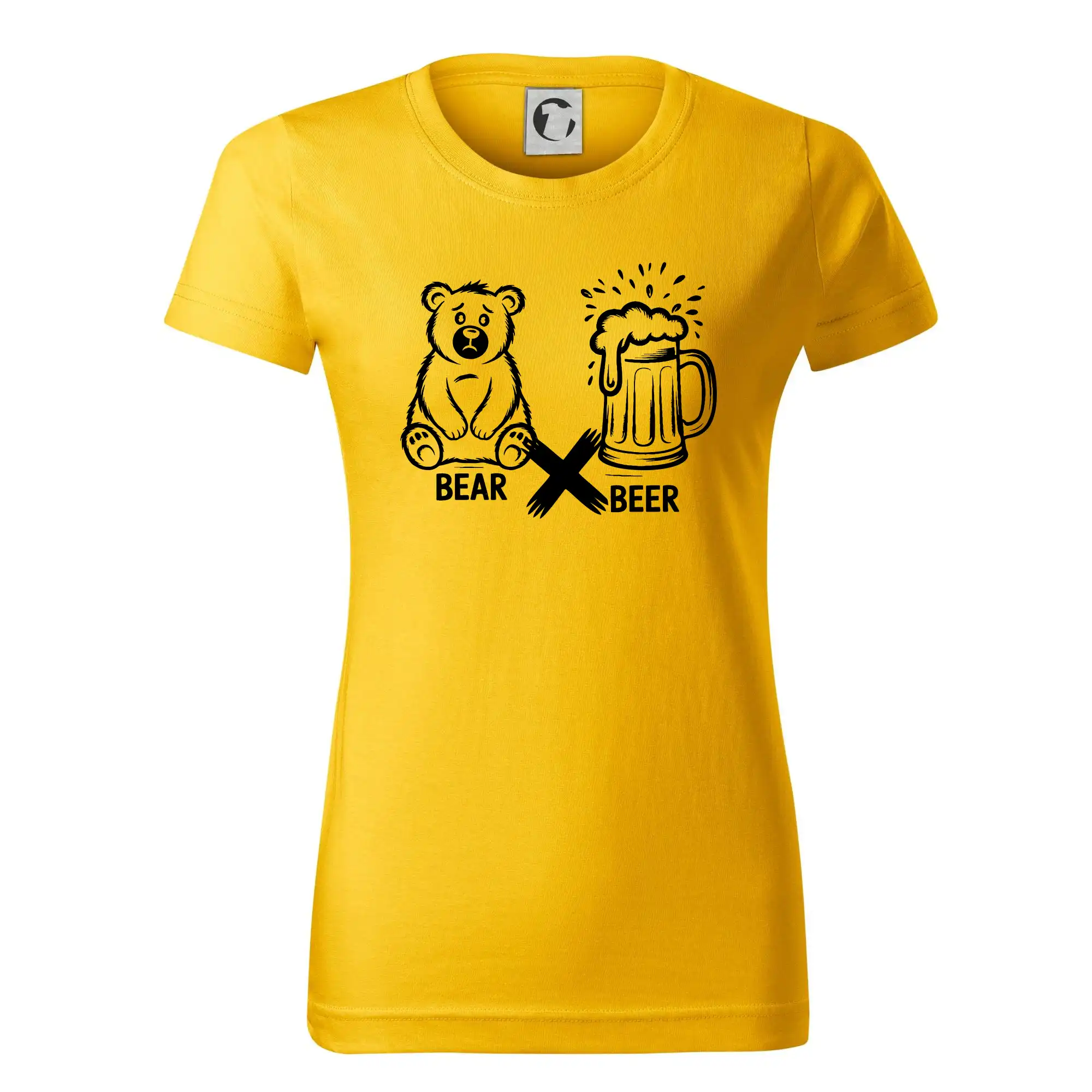 Ďalšie tričká pre školákov - Anglický slovníček - Bear Beer - Dámske tričko basic - ľahko voľnejšie a dlhšie