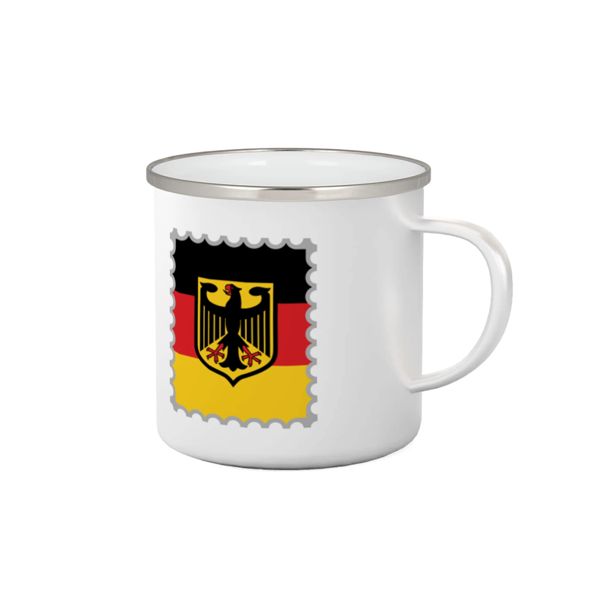 Tričká Nemecko - Nemecká známka - vlajka - Plecháčik