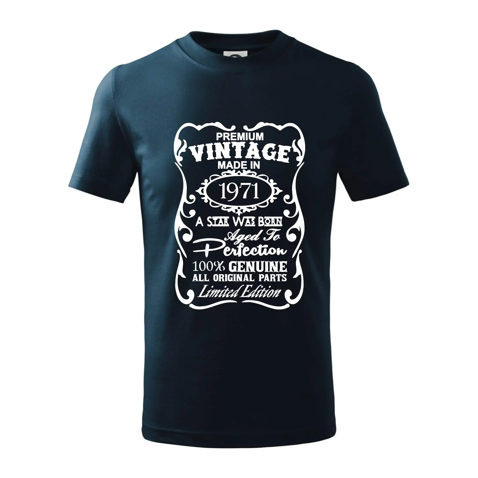Trička s ročníkom 1971 - Vintage Etiketa - 1971 - Tričko detské bavlnené