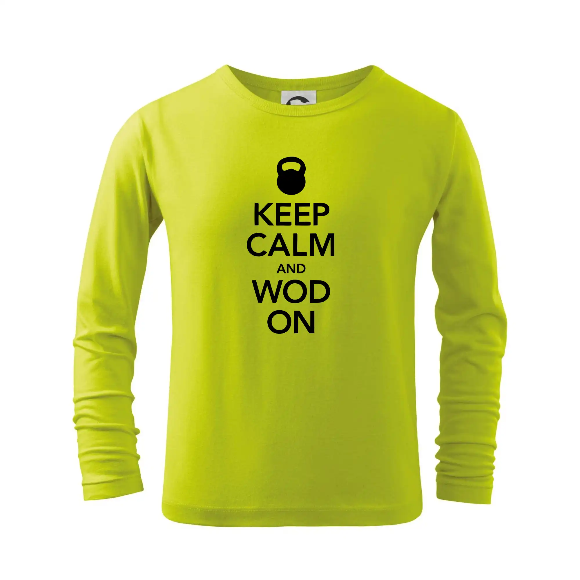 Posilňovani - Keep calm and wod on - Tričko detské Long Sleeve