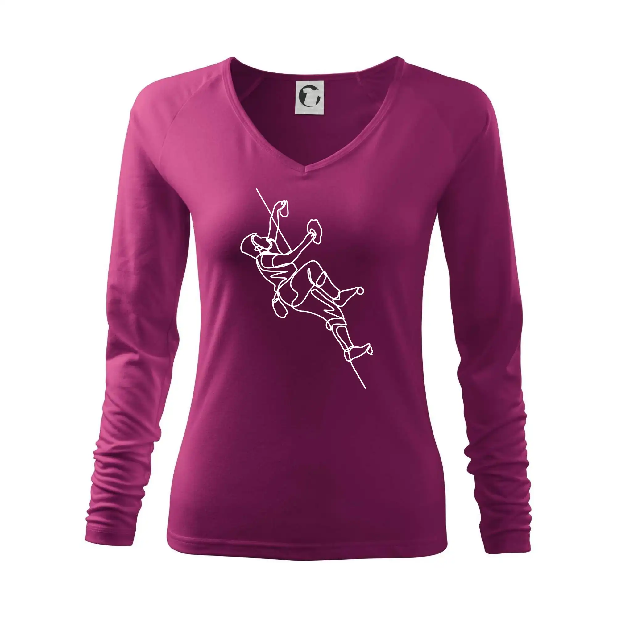 Lezecká stěna jedním tahem