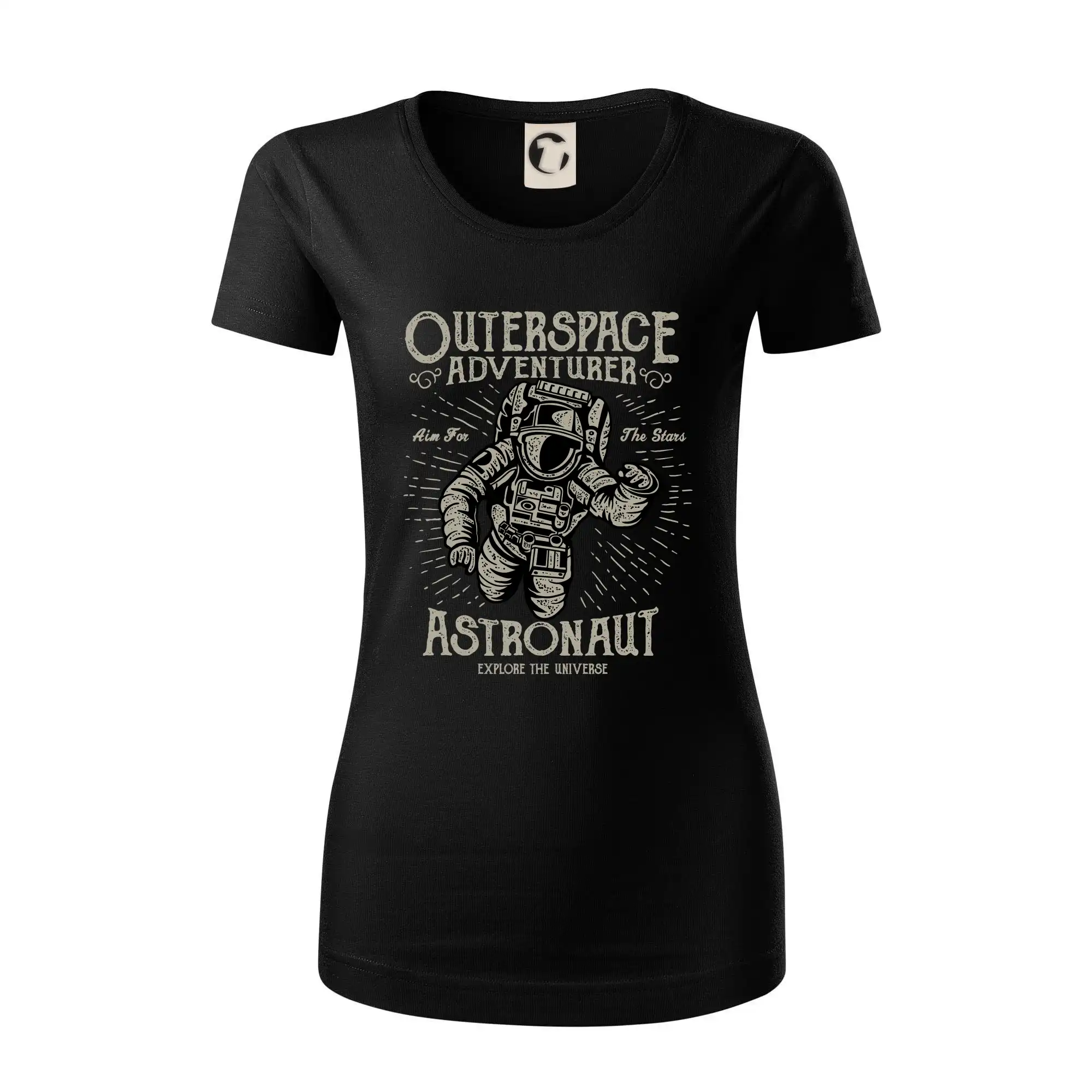 Vesmirne tričká - Astronaut outerspace - Dámske tričko z organickej bavlny Origin (GOTS)