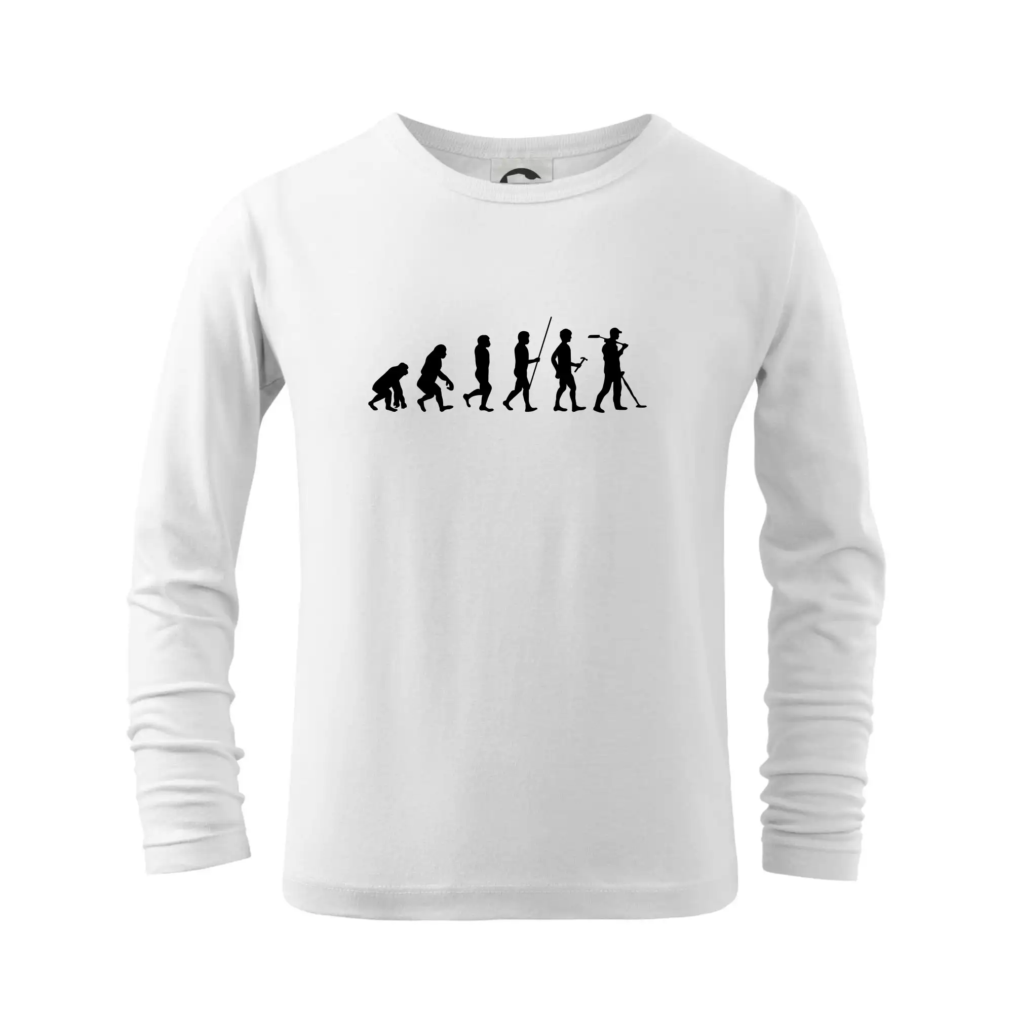 Tričká s potlačou evolúcia - Evolúcia detektor - Tričko detské Long Sleeve