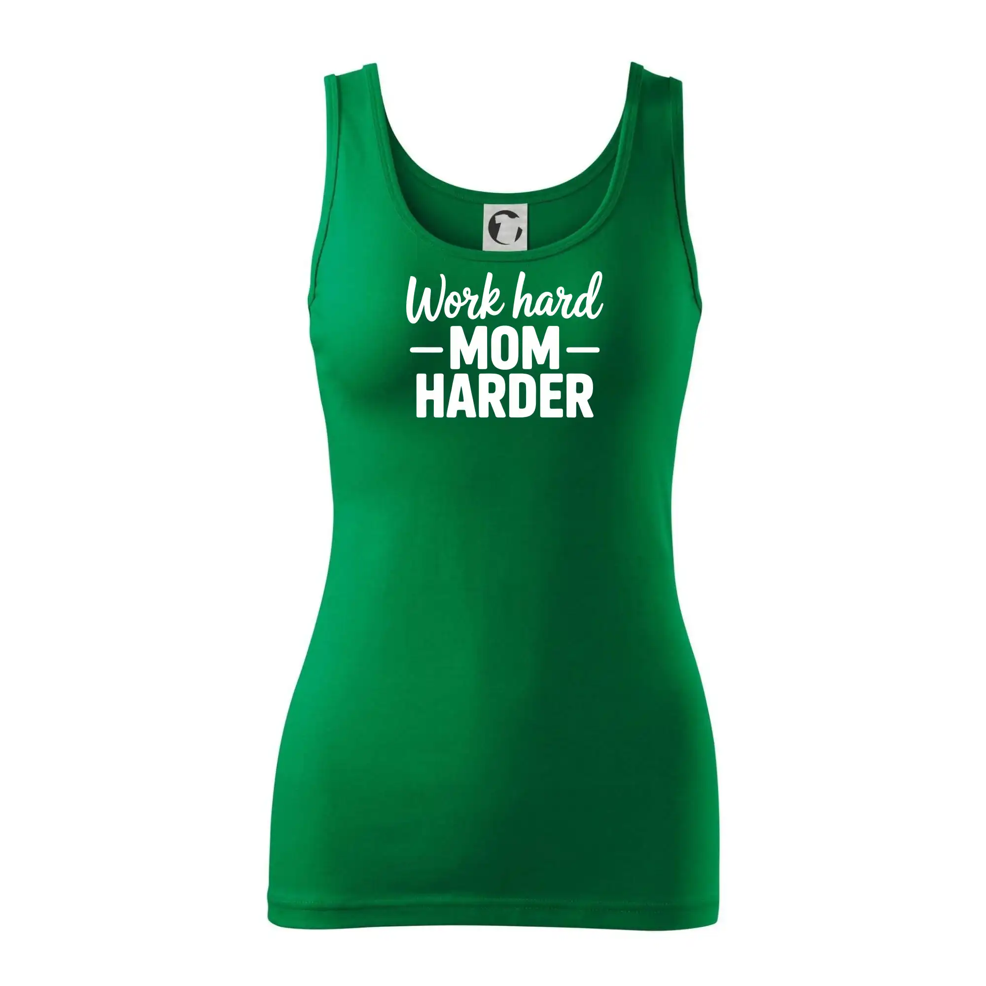 Tričká a mikiny pre mamičky - Work hard mom harder - Dámske tielko