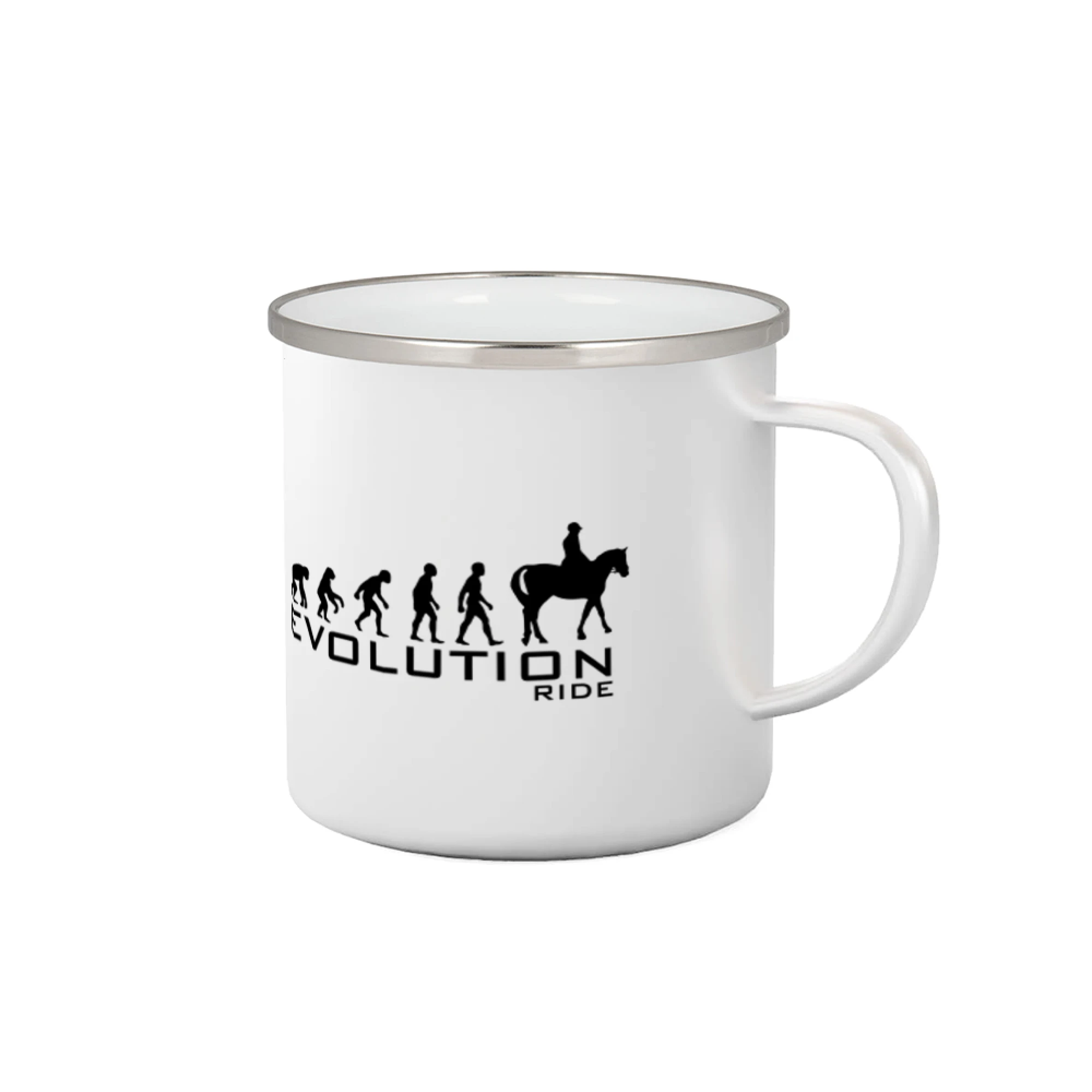 Tričká s potlačou evolúcia - Evolúcia Ride horse - Plecháčik