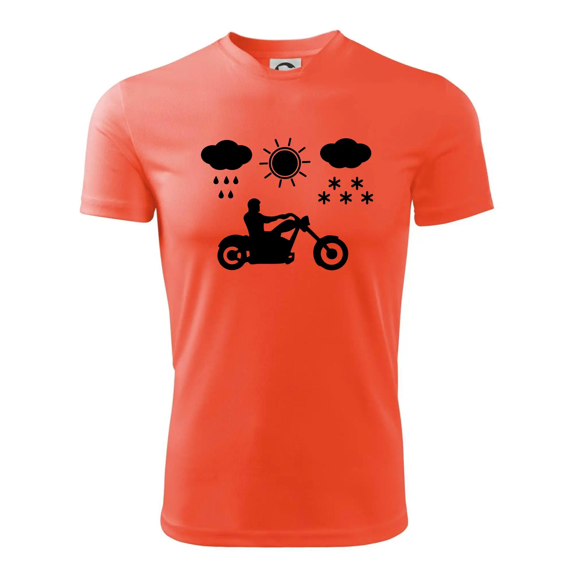 Chopper triko - Motorkár za každého počasia - chopper - Detské tričko športové