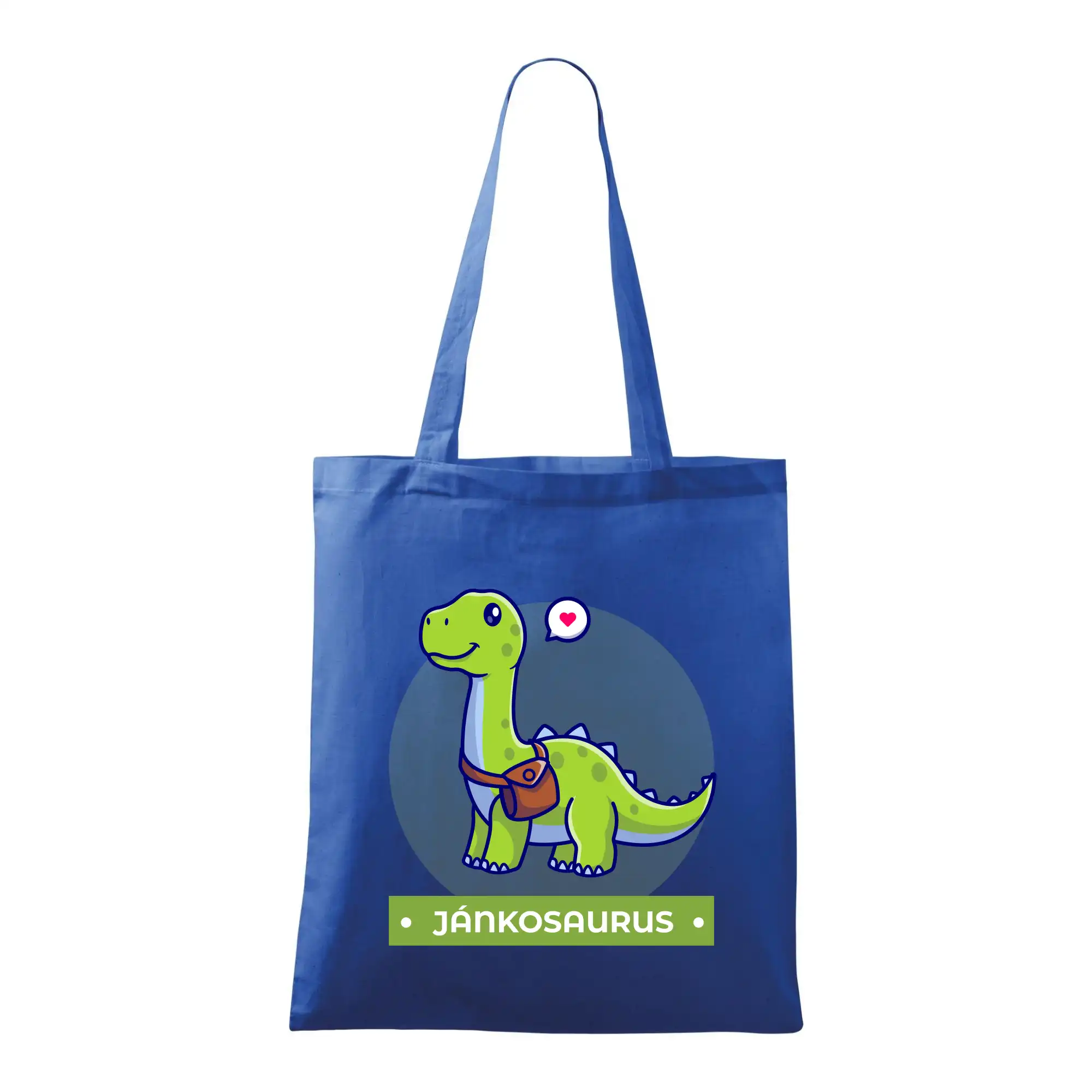 Detské tričká, mikiny a body s originálnymi potlačami | Veselé motívy pre chlapcov aj dievčatá - Dinosaurie mená - zelený dinosaurus - Taška bavlnená