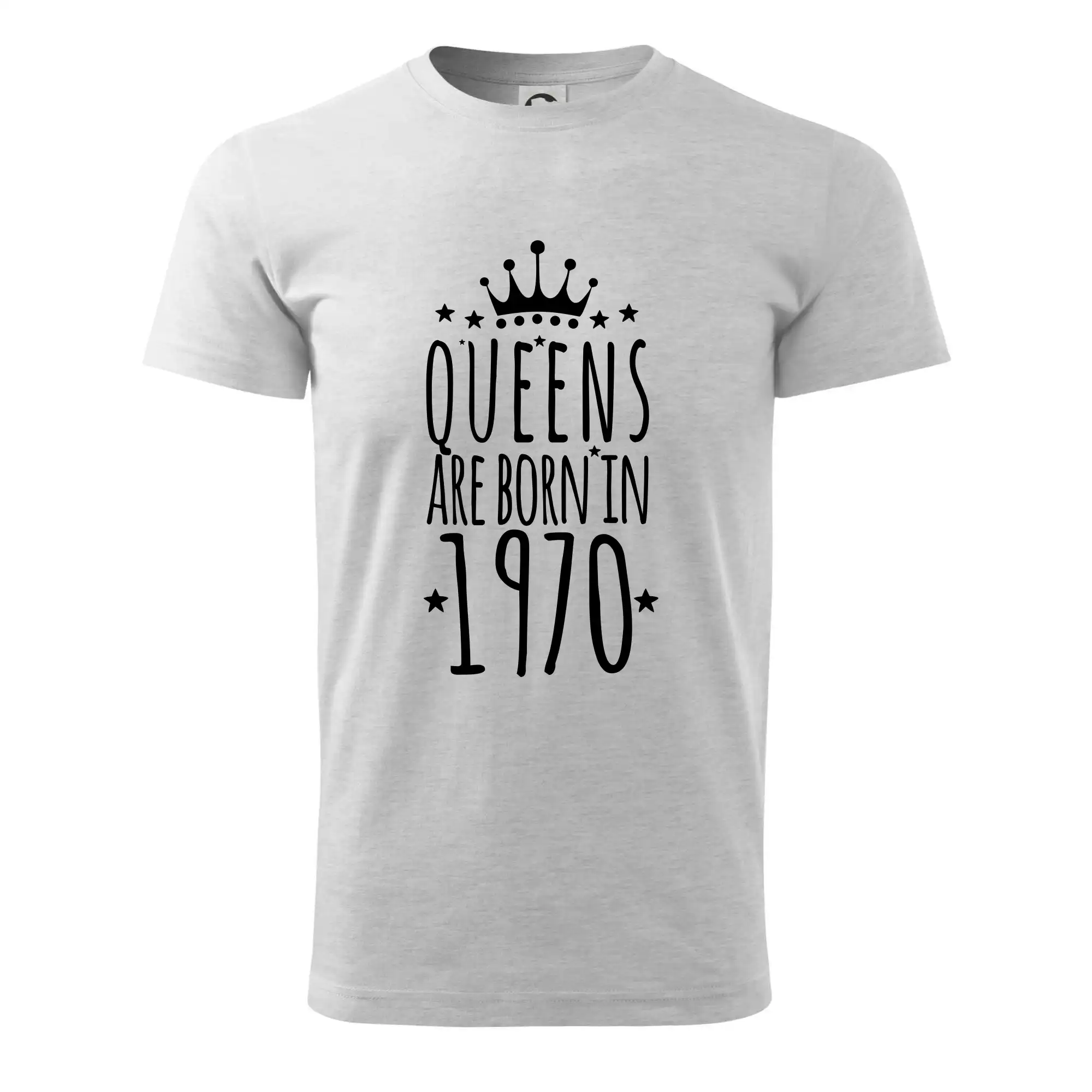 Trička s ročníkom 1970 - Queens are born in 1970 - Pánske tričko nižšej gramáže