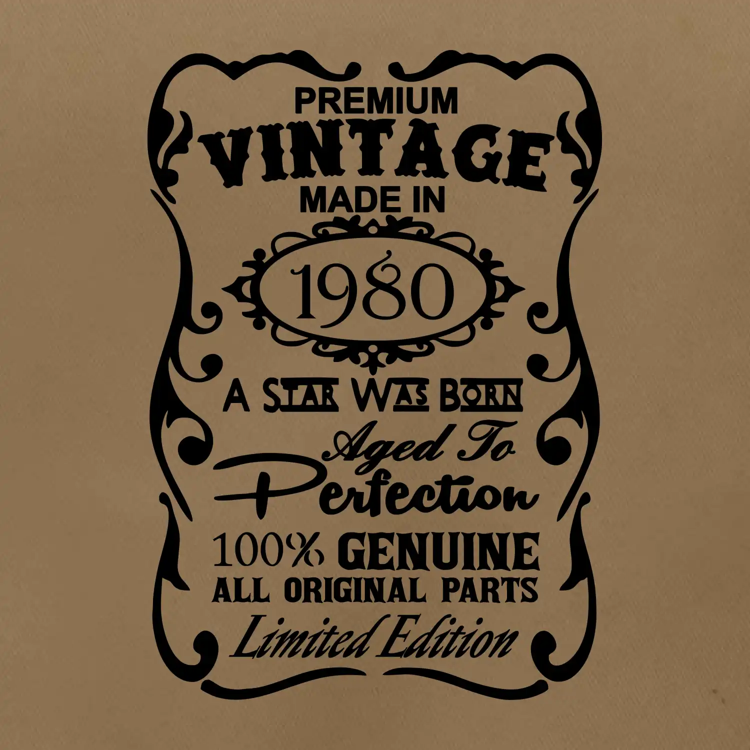 Vintage Etiketa - 1980