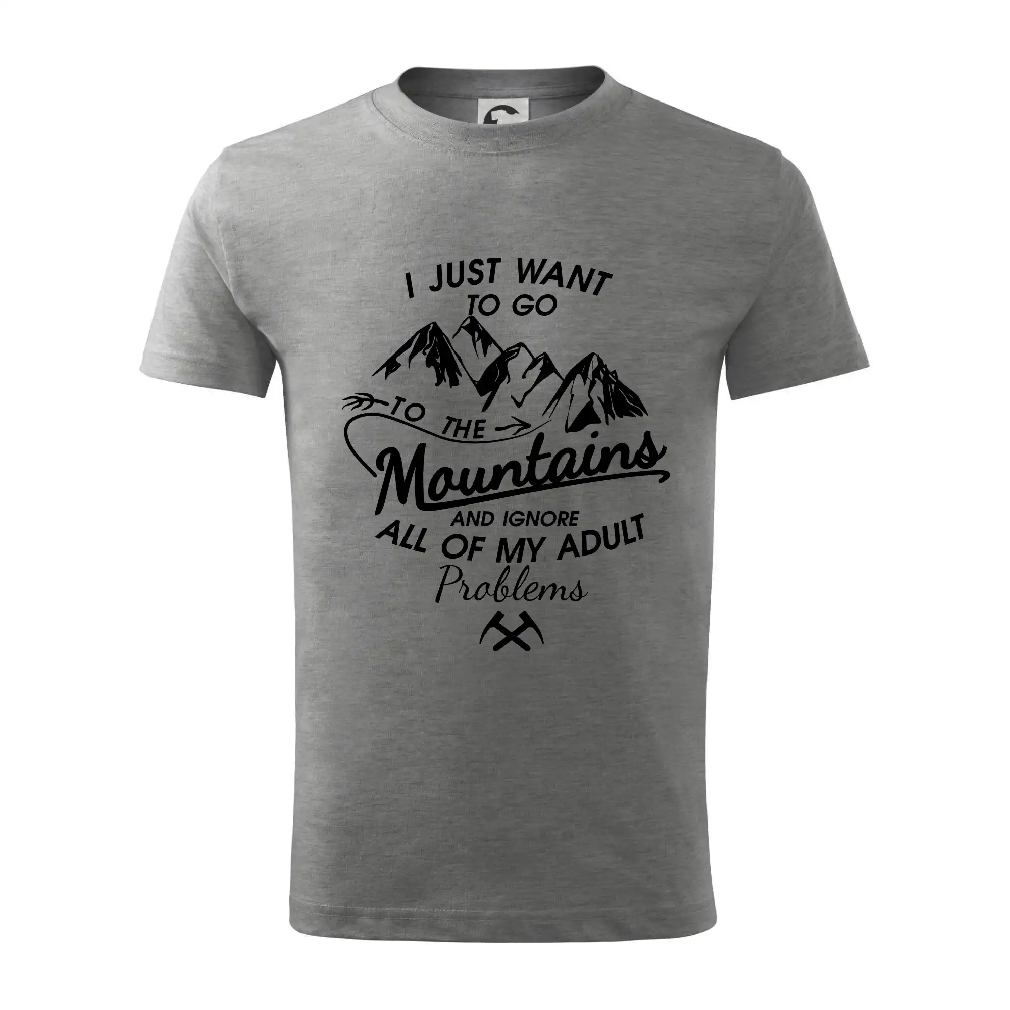 Trička pro horolezcov - I just to go Mountains - Zahoď problémy a choď do hôr - Tričko detské bavlnené