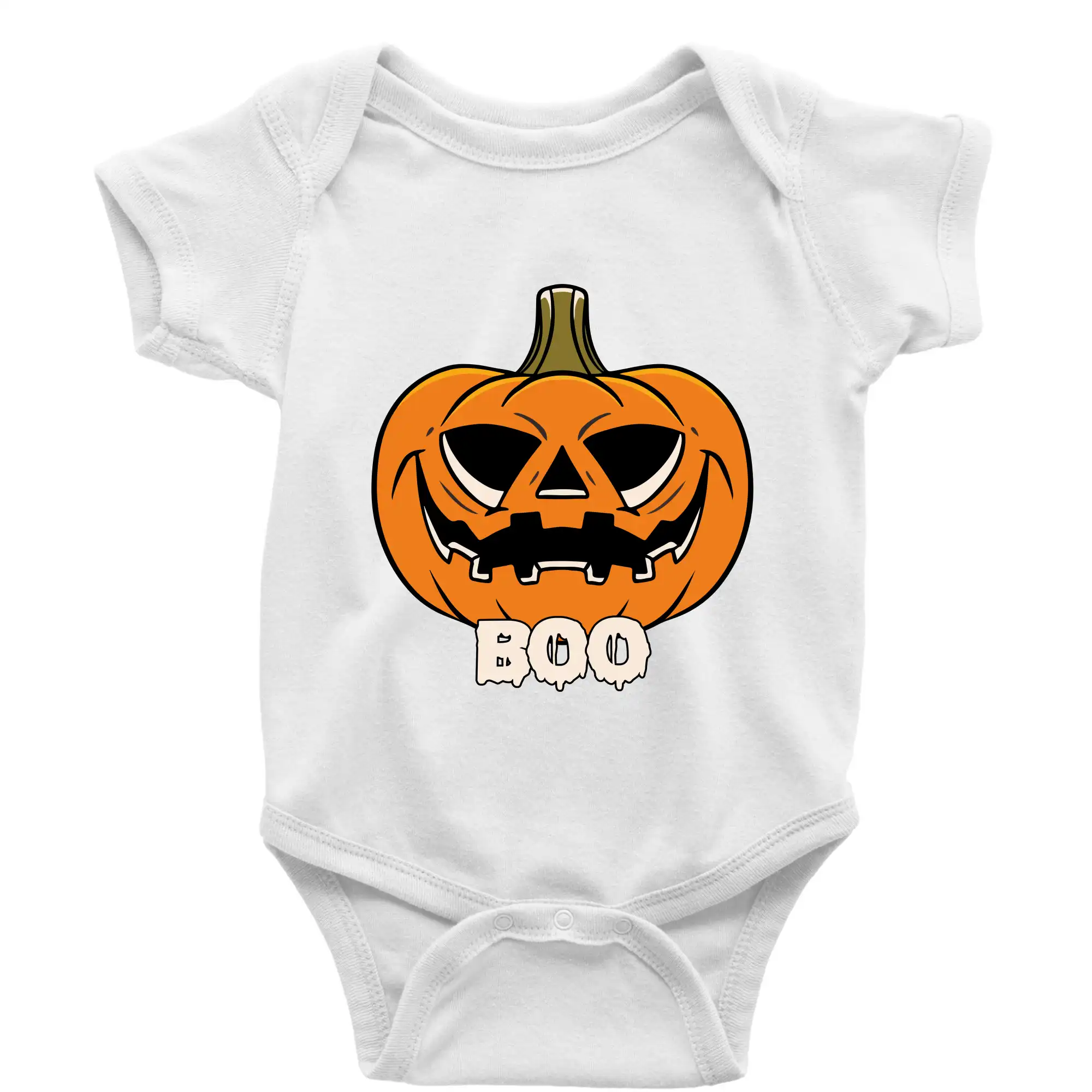 Grafické tričká - Halloween tekvica - Body dojčenské s krátkym rukávom