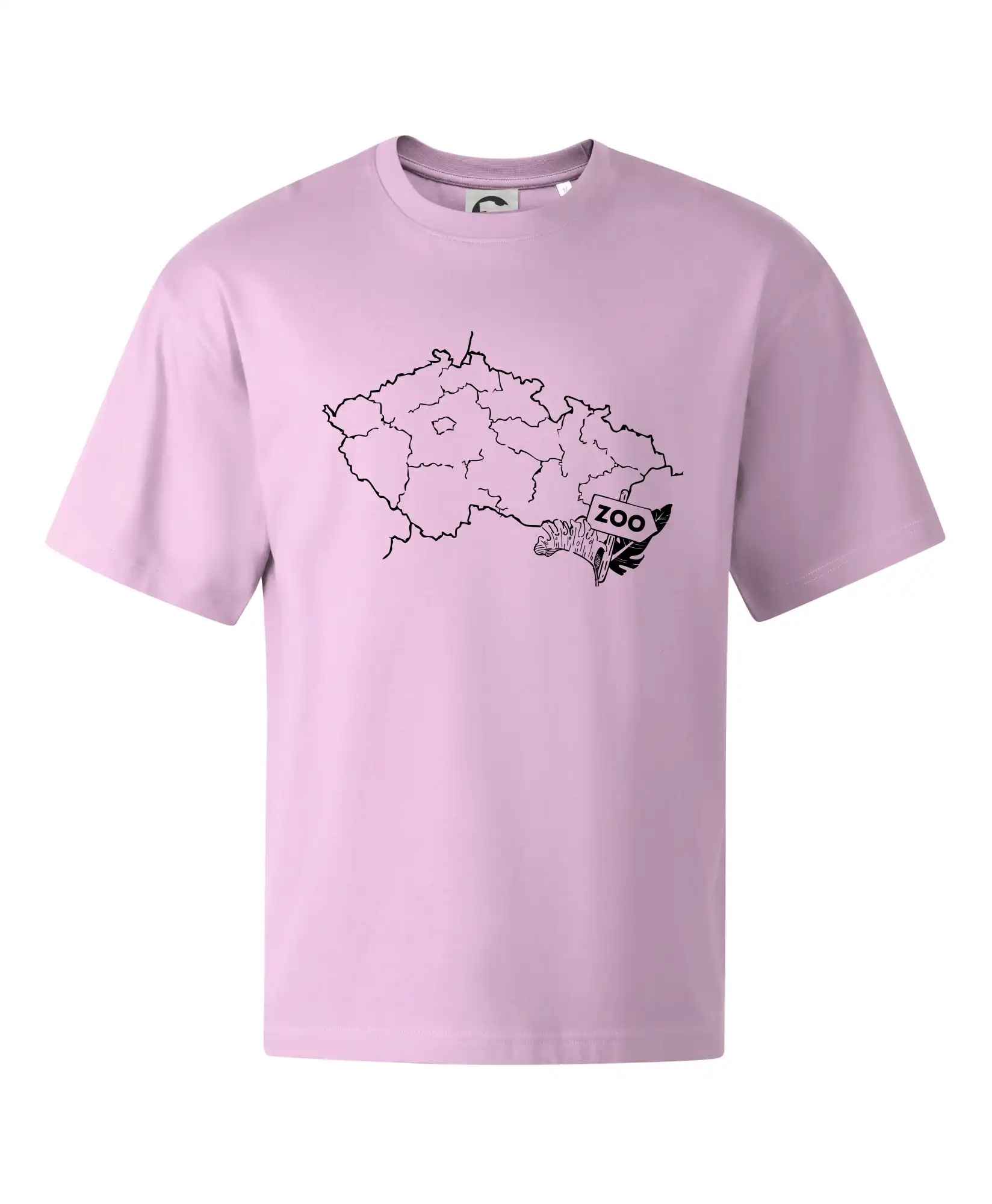 Tričko s mapou + ZOO nažehlovačky