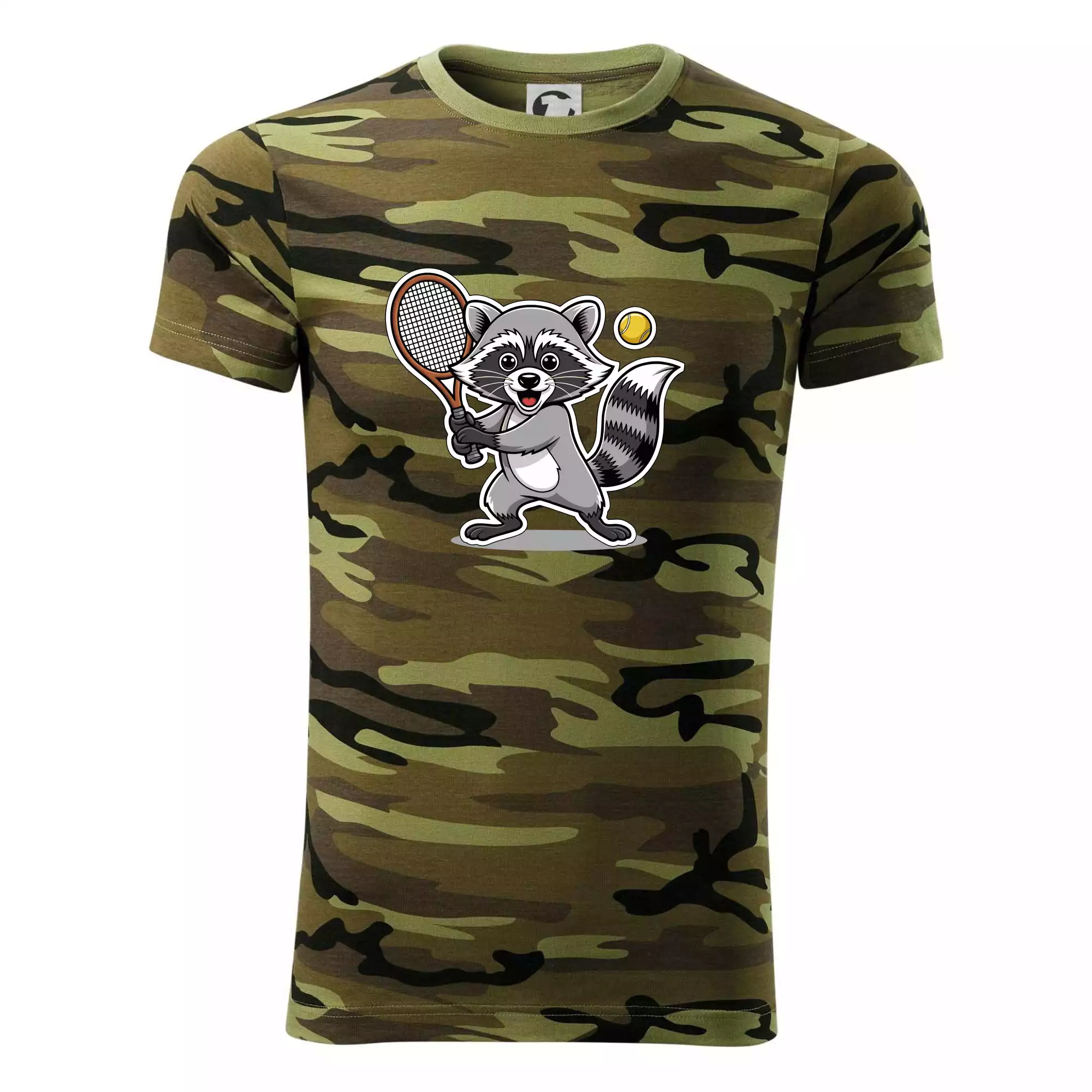 Mýval hraje tenis kreslený