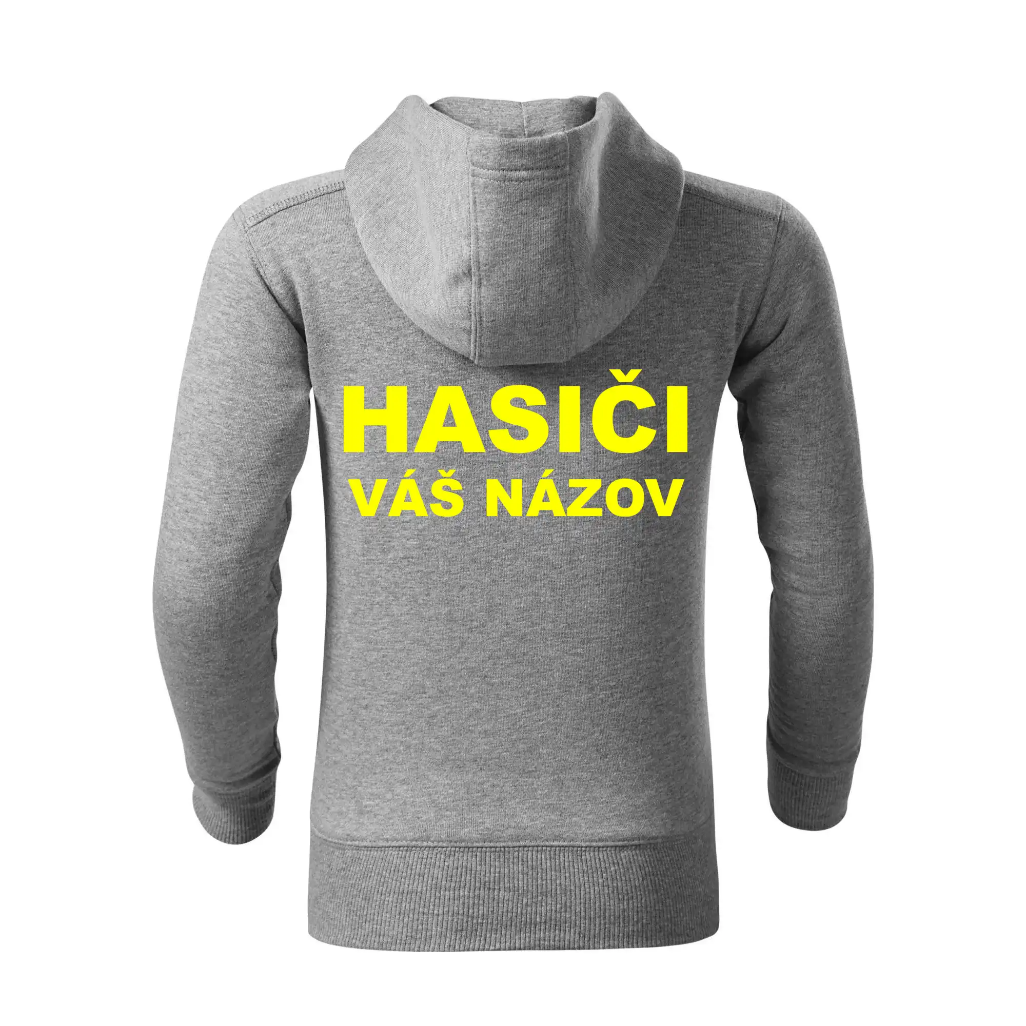 Hasiči - žltý nápis - váš názov zboru