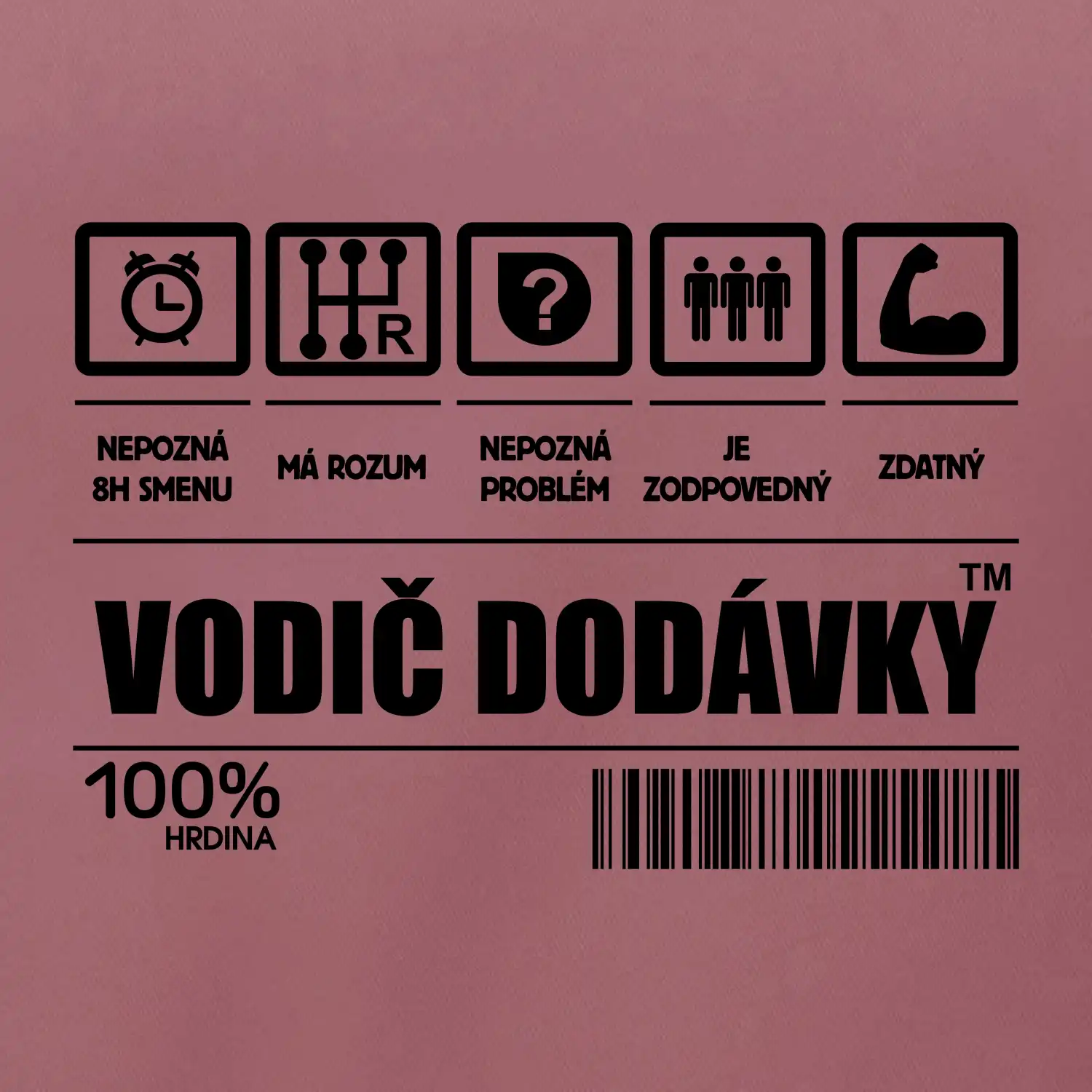 Čiarový kód - Vodič dodávky