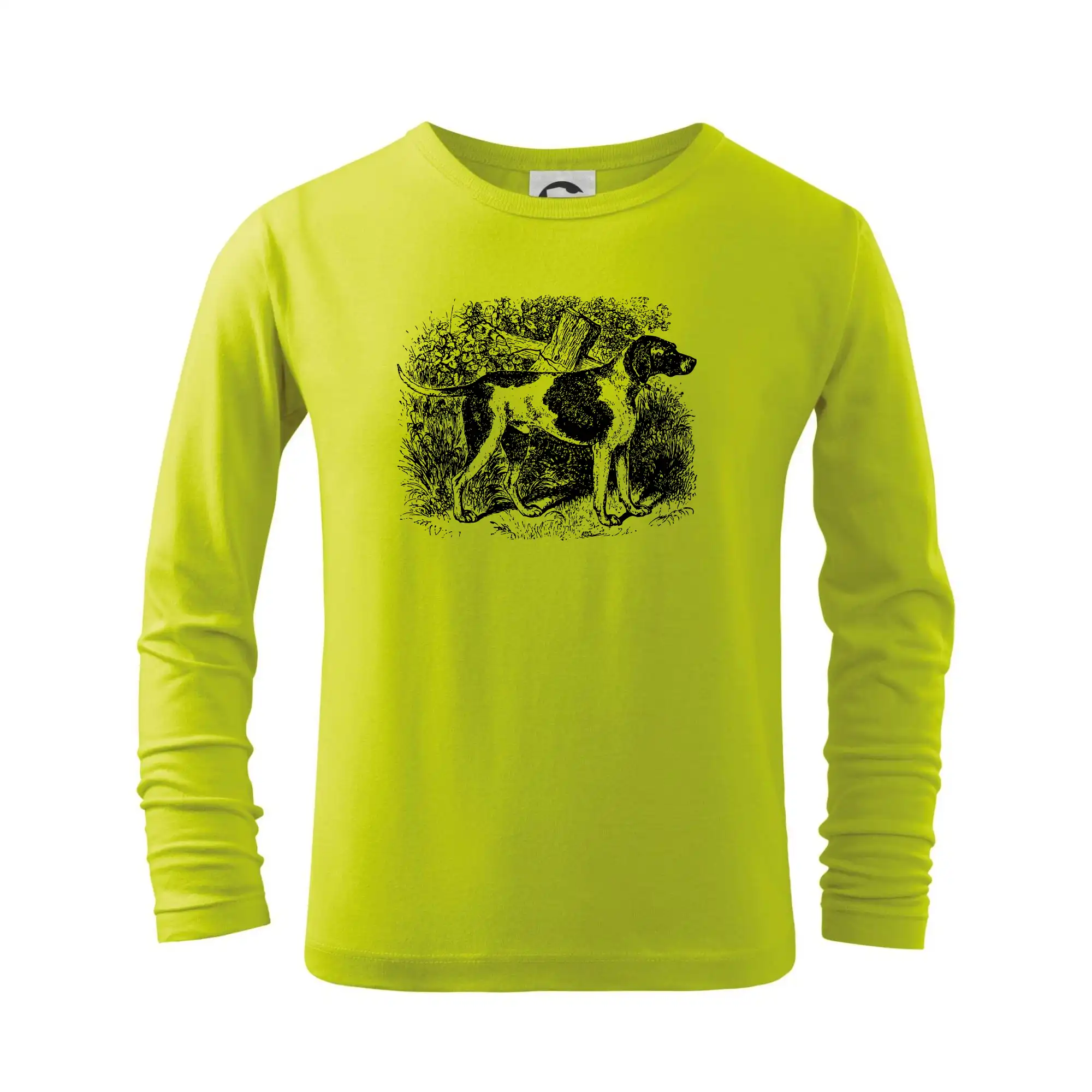 Ostatné psie plemená - Stavač - kresba - Tričko detské Long Sleeve
