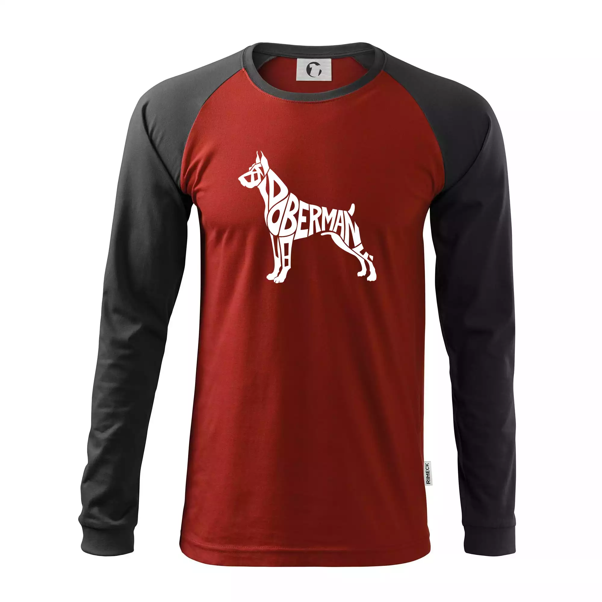 Doberman - nápis v tělě