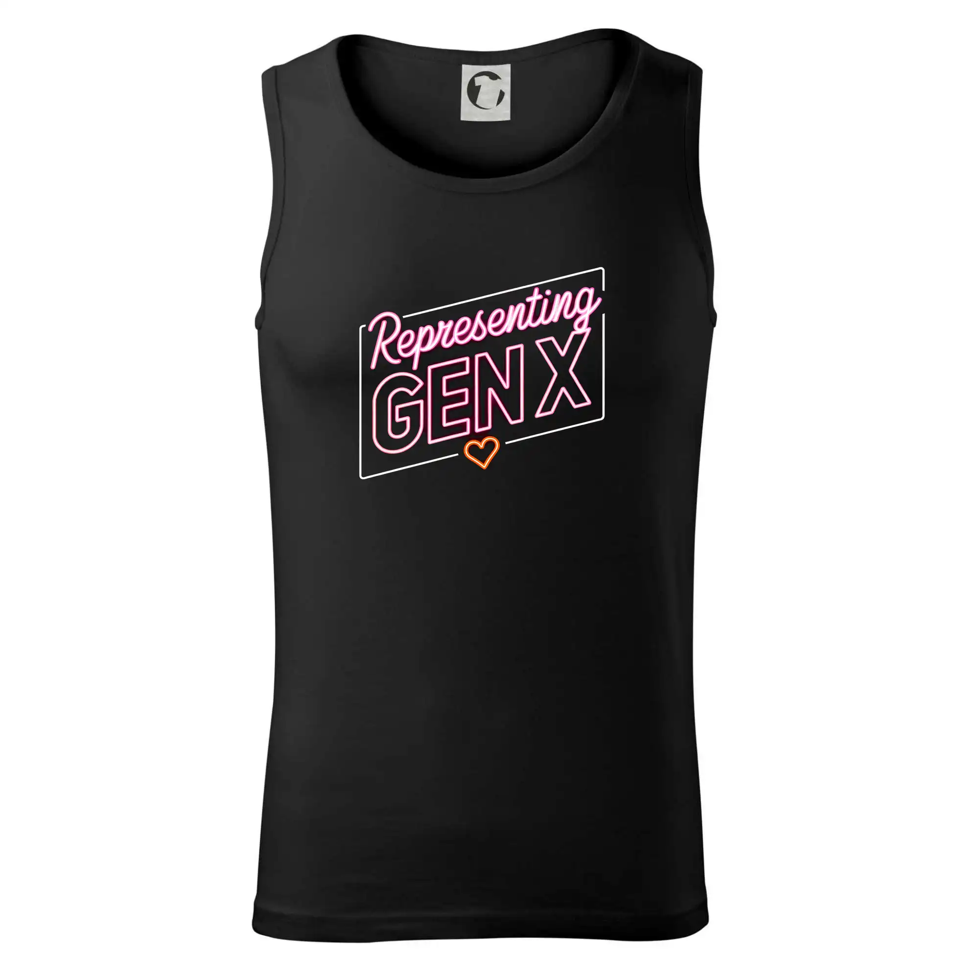 Tričká s motívmi ktoré frčia na internete - Generace X (Gen X) - Representing GEN X neon - Tielko pánske Core
