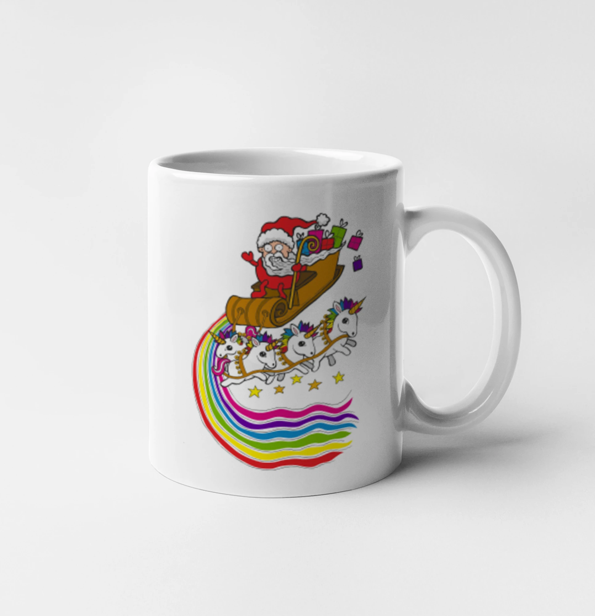 Santa a jednorožci (Pecka design)