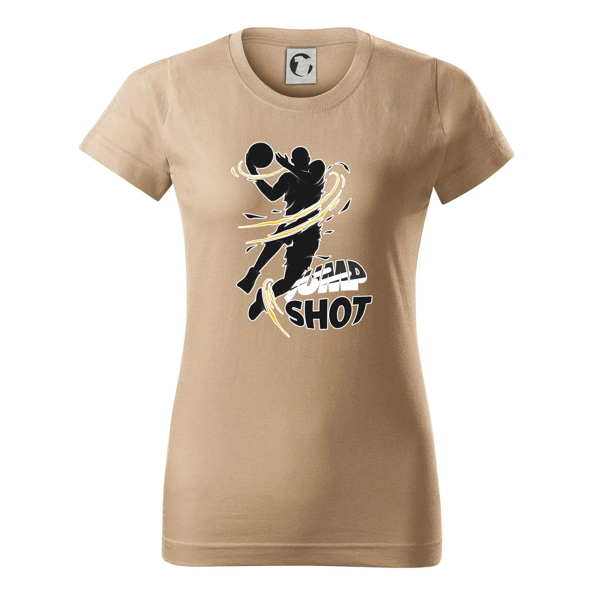 Basketbalová tričká - Basketball - jump shot - Dámske tričko basic - ľahko voľnejšie a dlhšie