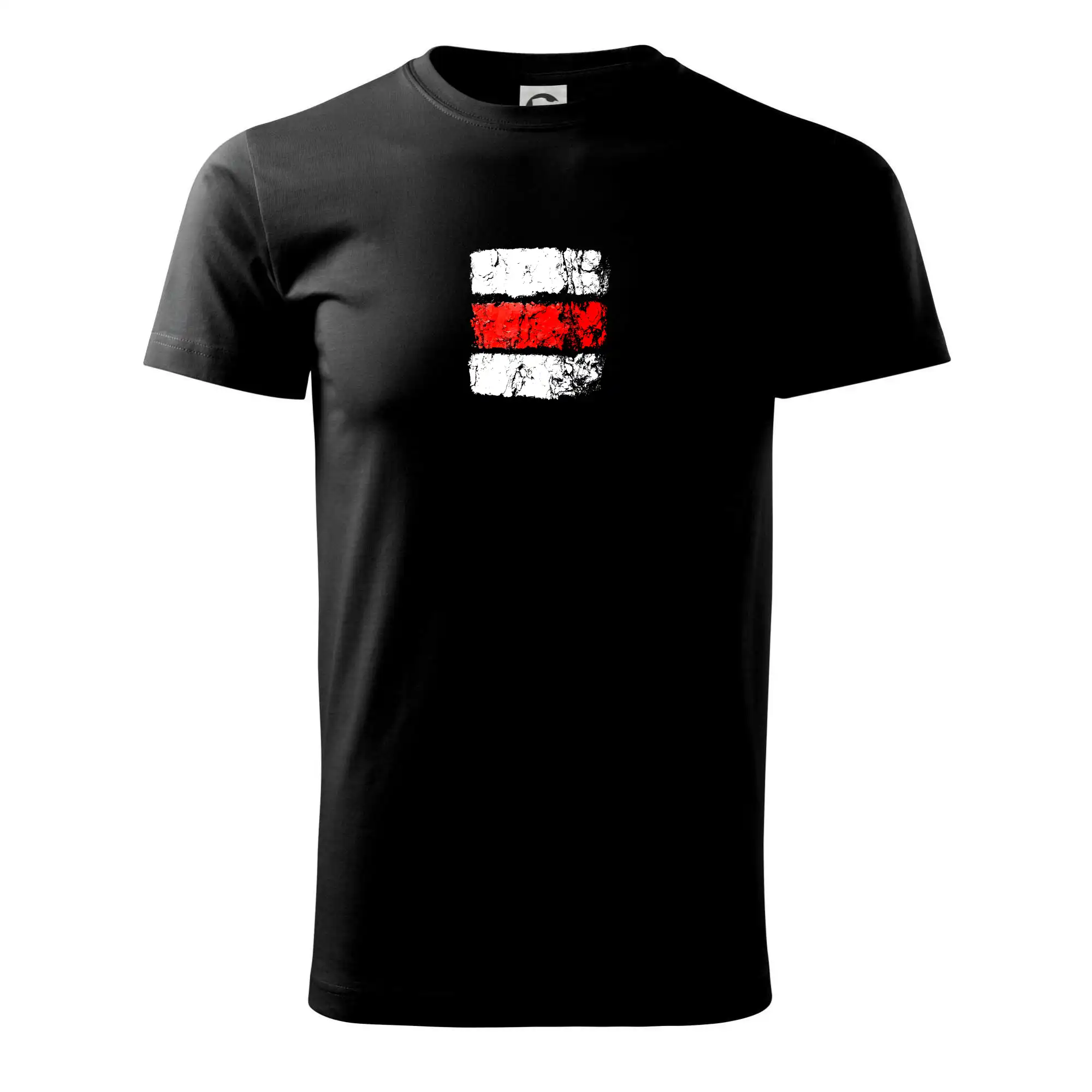 Trička pre cestovateľov - Turistická značka - červená - Tričko extra veľké  (5-8XL)