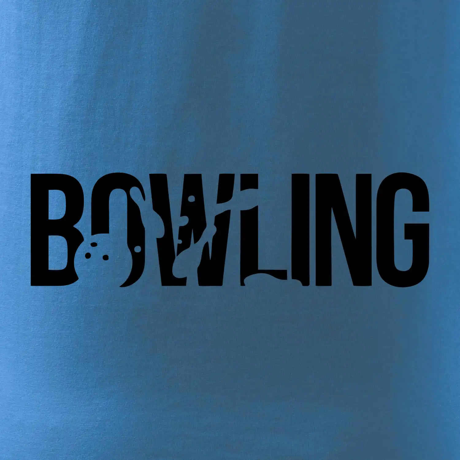 Bowling nápis kuželky