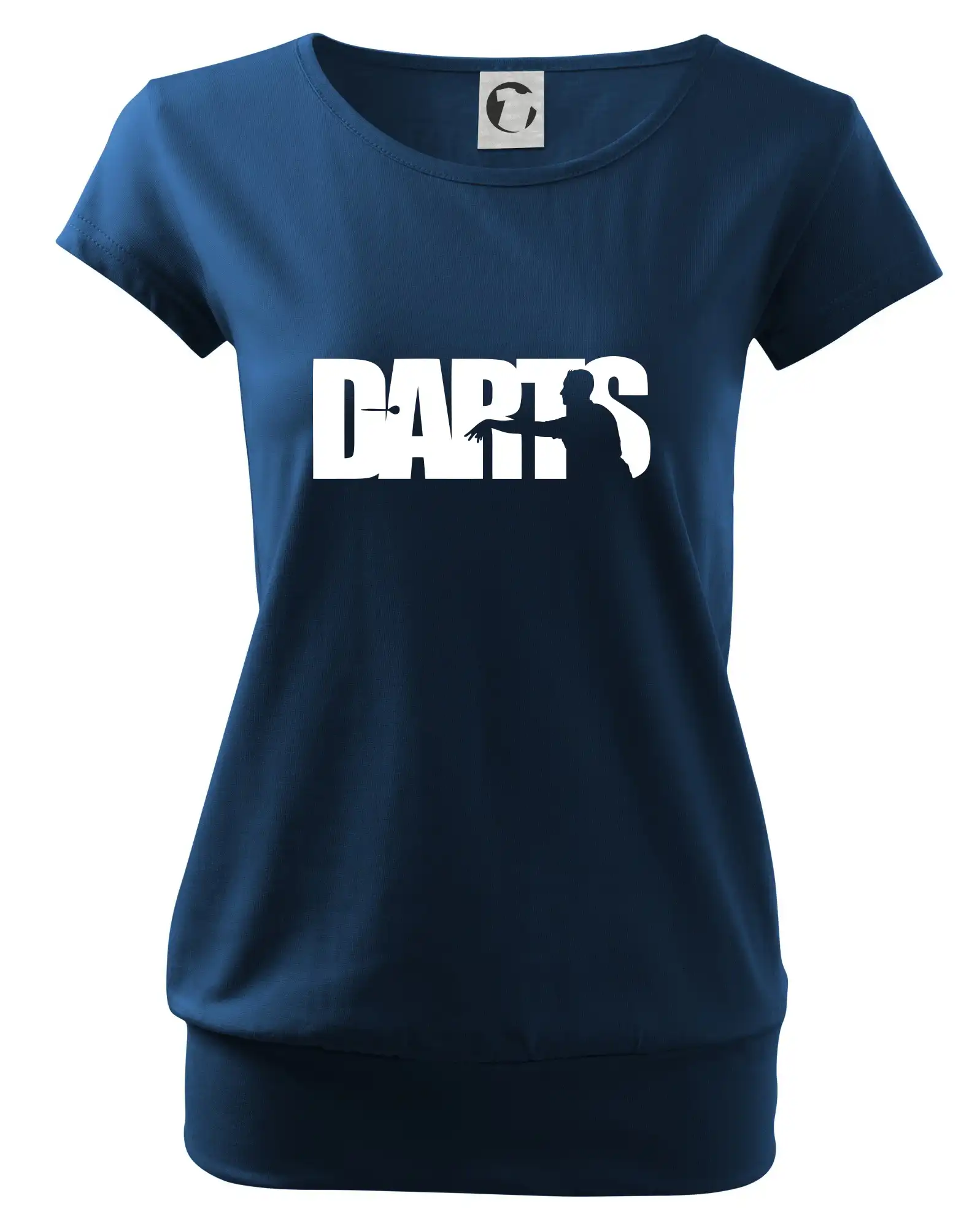 Darts - nápis se šipkařem