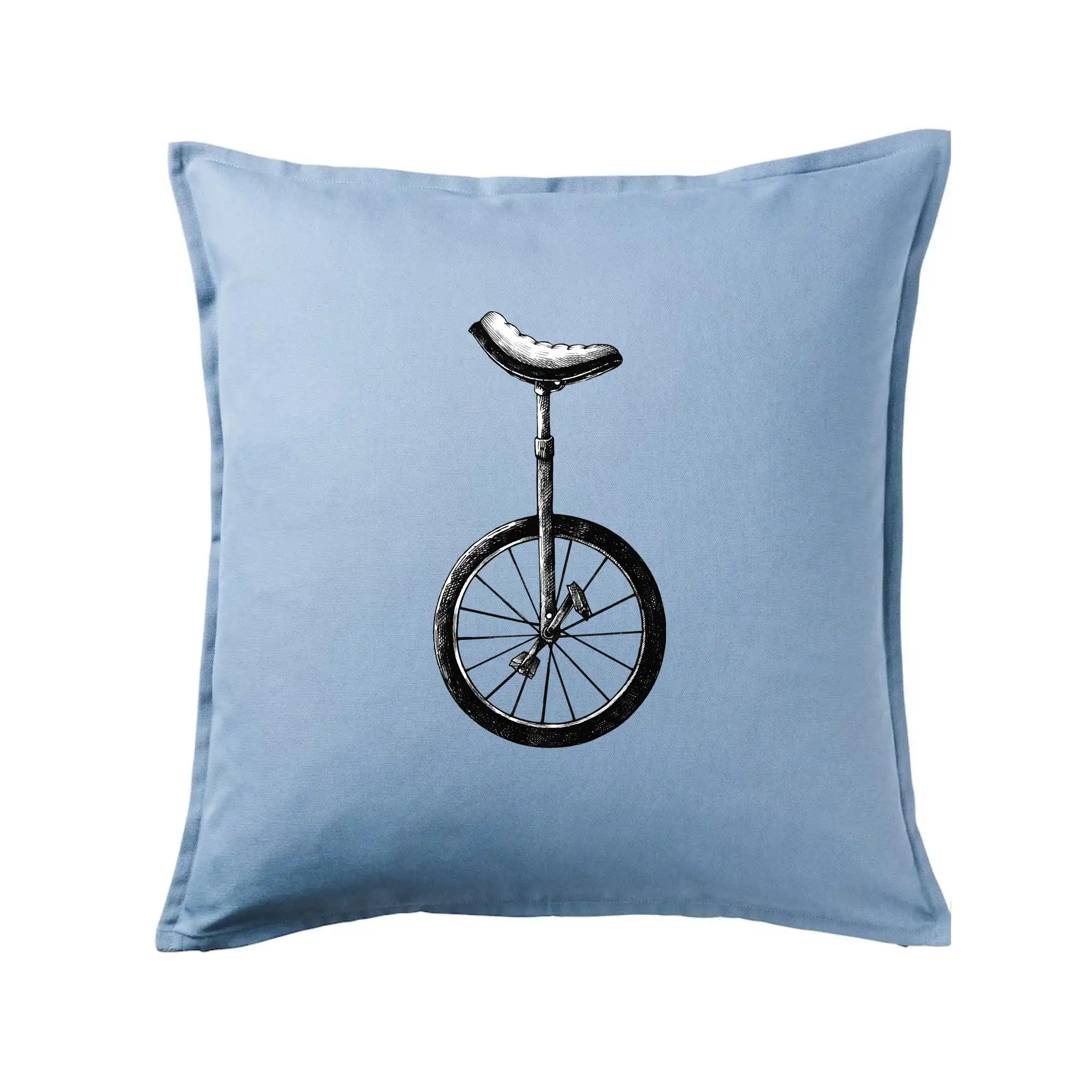 Tričko ako darček pre cyklistu - Jednokolka kreslená - Vankúš 50x50