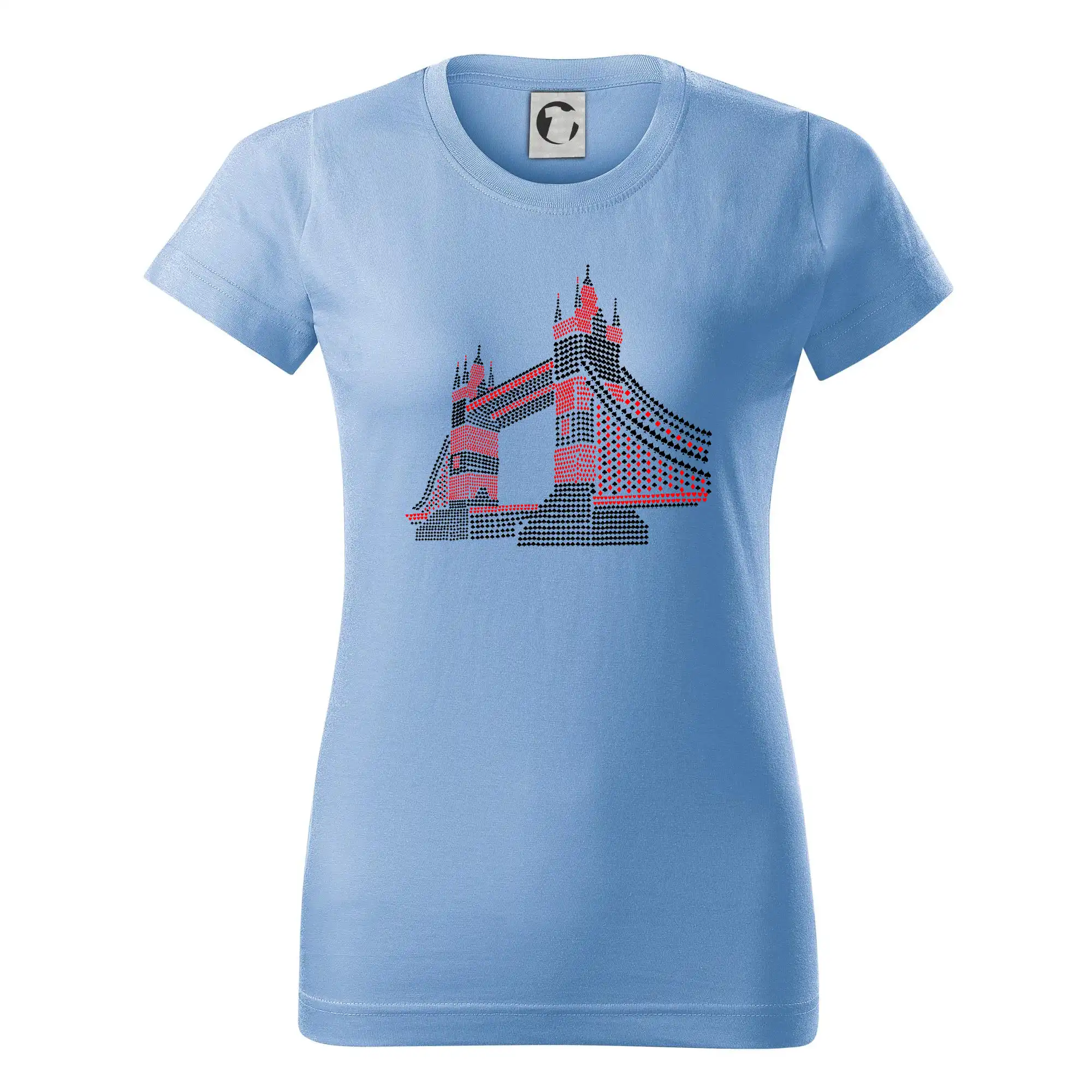 Ostatné mestá / miesta - Tower bridge symboly - Dámske tričko basic - ľahko voľnejšie a dlhšie
