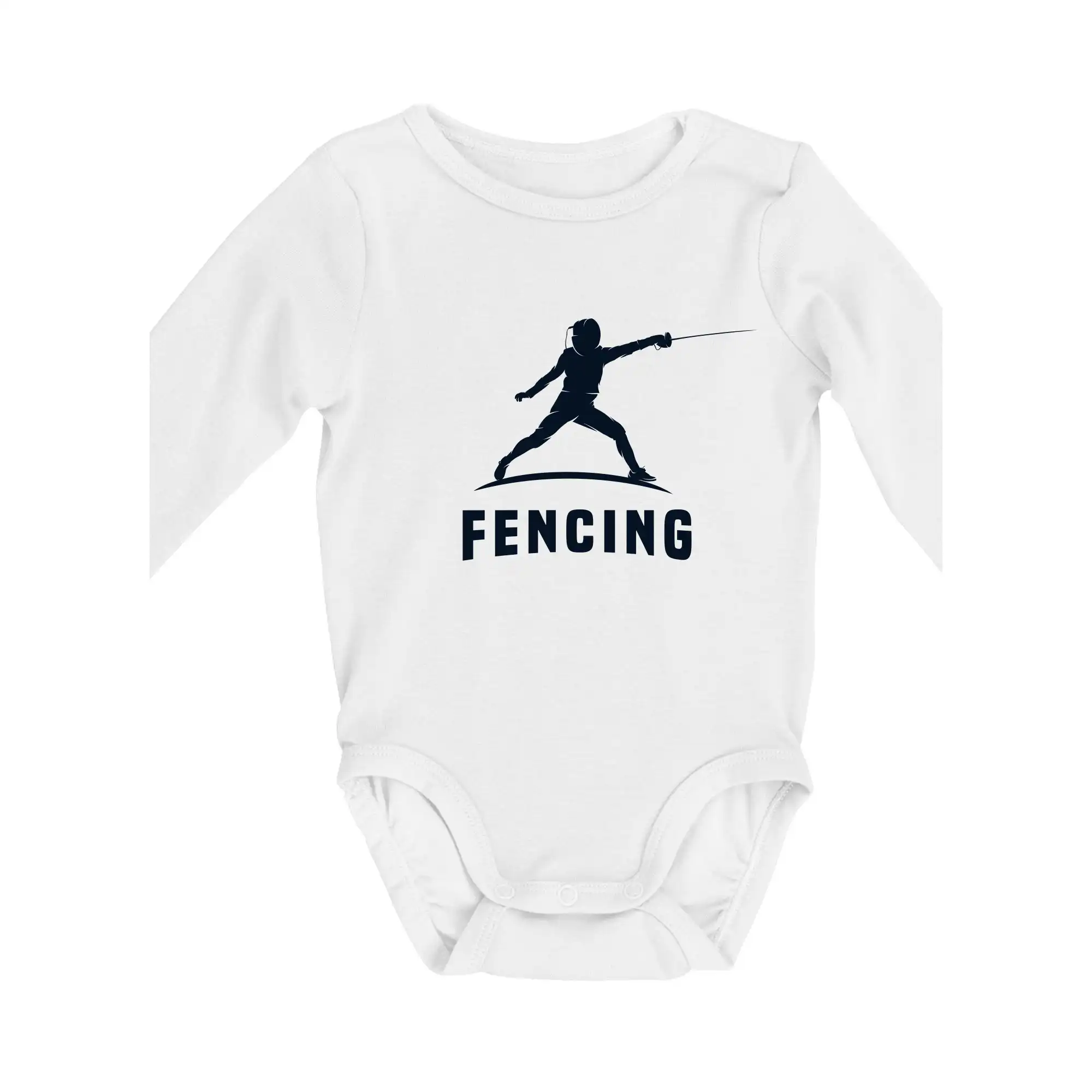 Ostatné športy - Fencing (šerm) - postava - Body dojčenské s dlhým rukávom