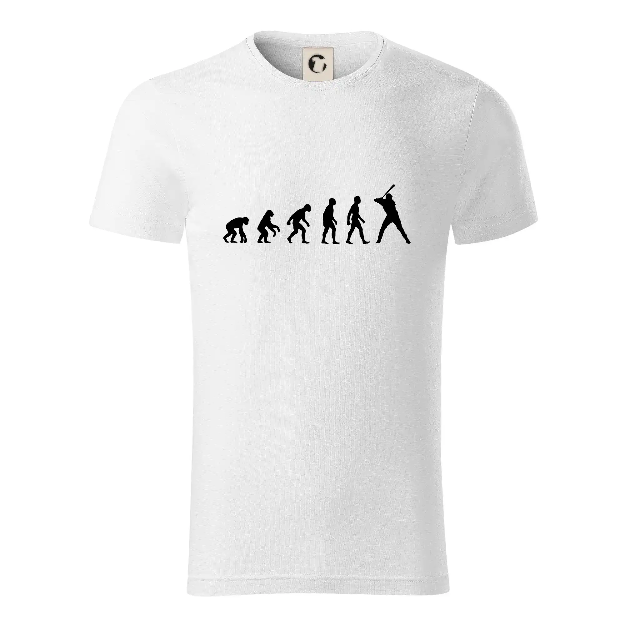 Tričká baseball - Evolúcia baseball pálkar náprah - Tričko z organickej bavlny