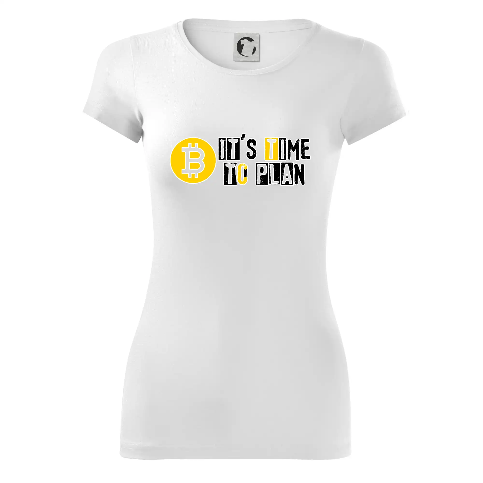 It's time to plan bitcoin - Dámske tričko Glance - Priliehavejší strih