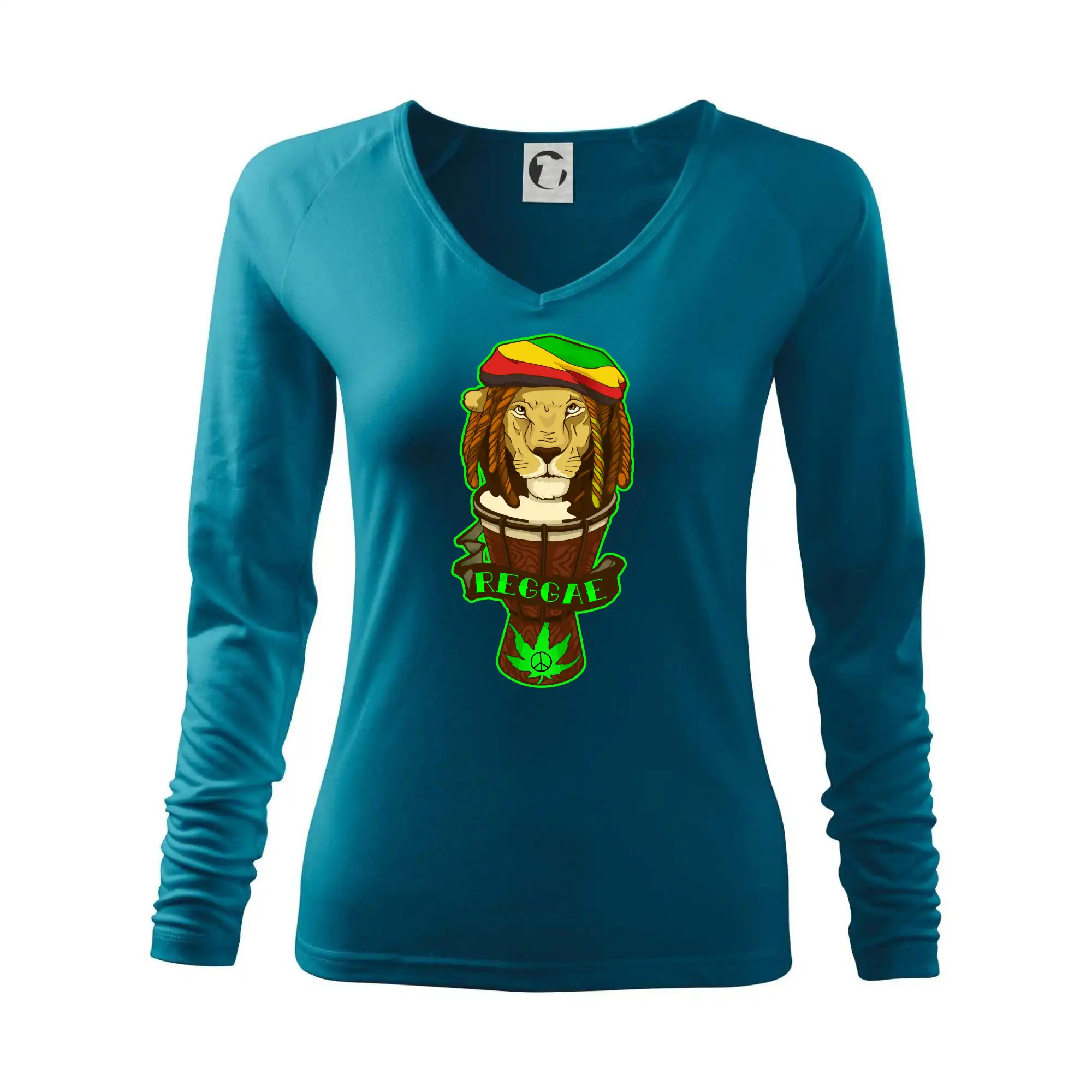 Tričká pre pohodový ľudí - Reggae lev - Tričko dámske Elegance