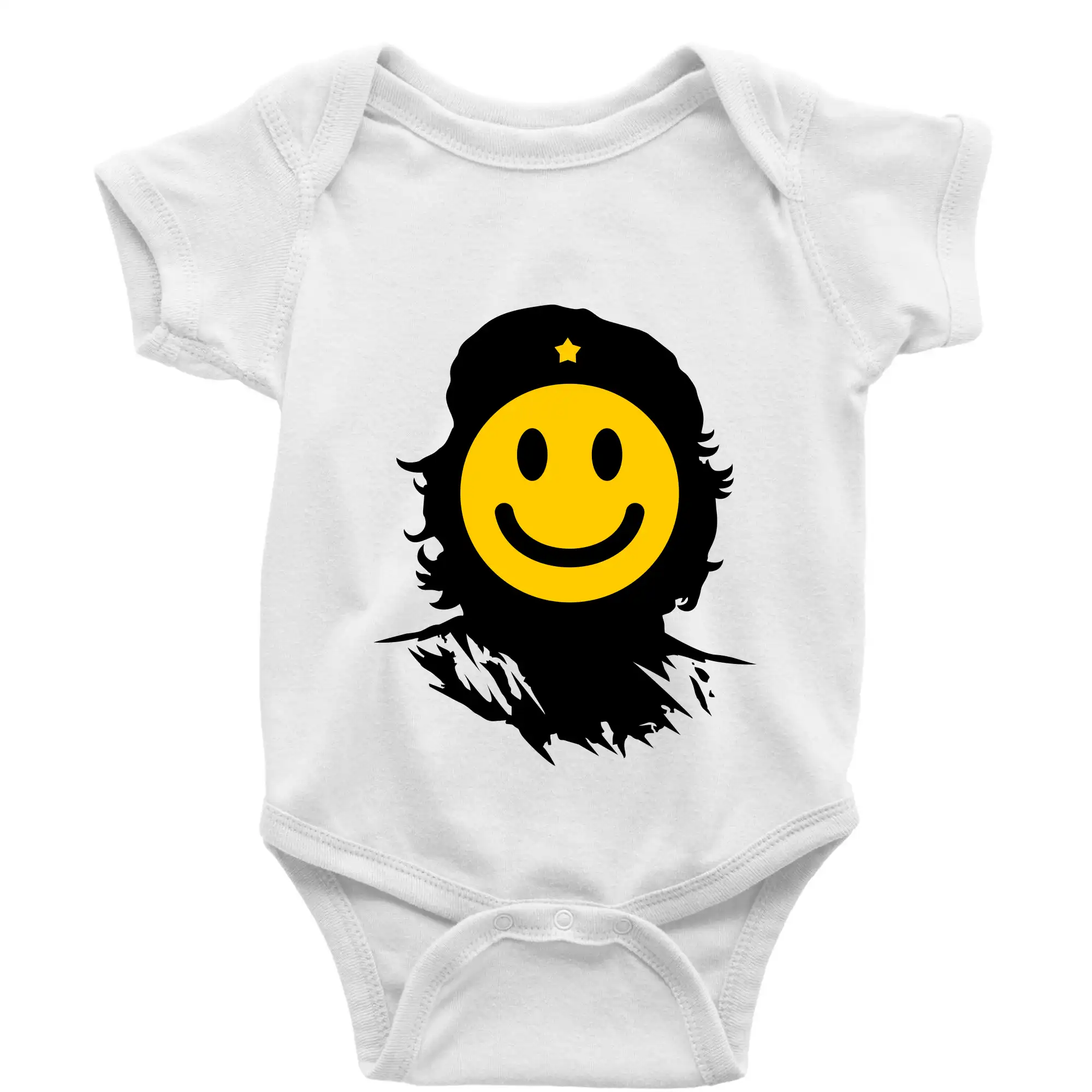 Politické tričká - Che Smiley - Body dojčenské s krátkym rukávom