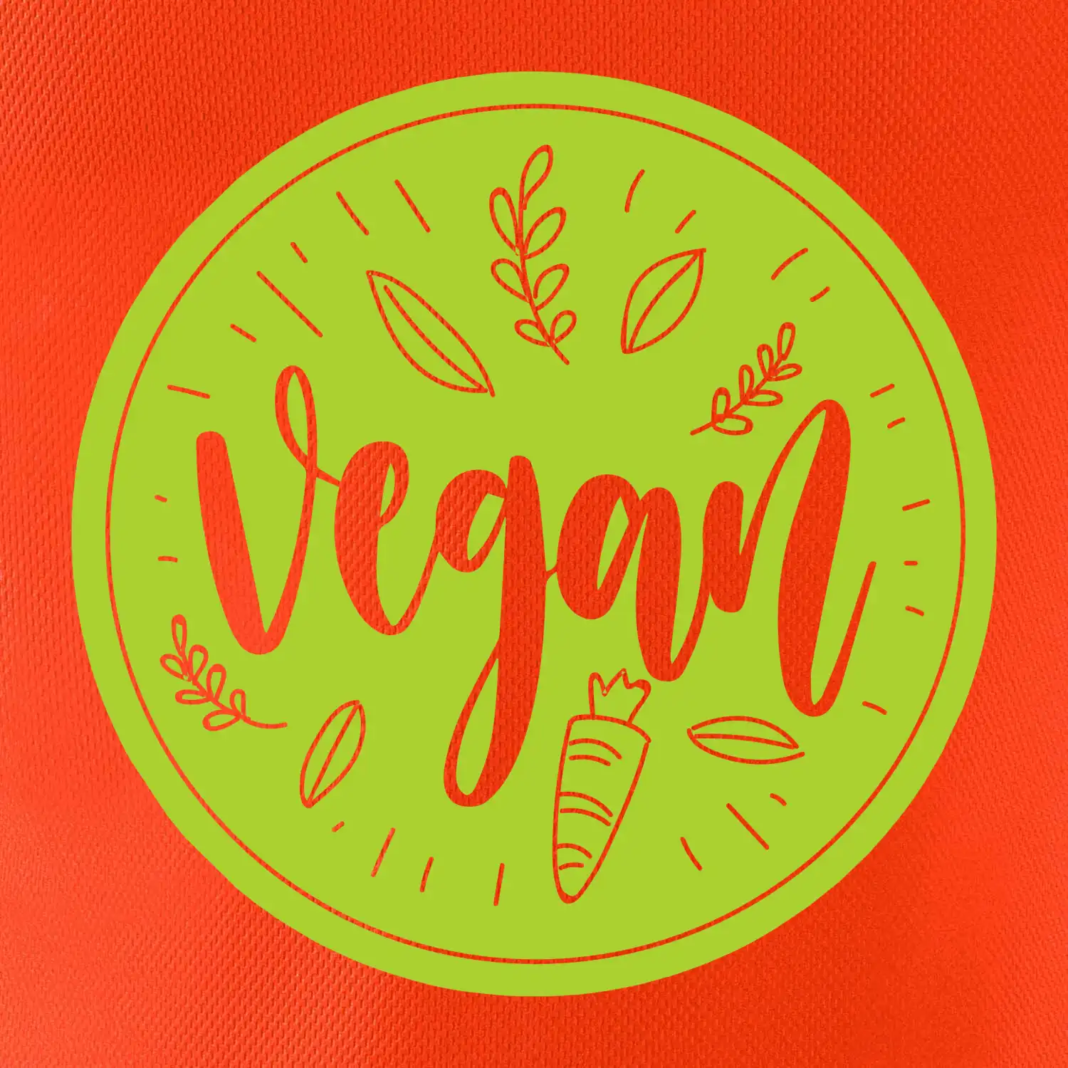 Vegan zelenina v kruhu