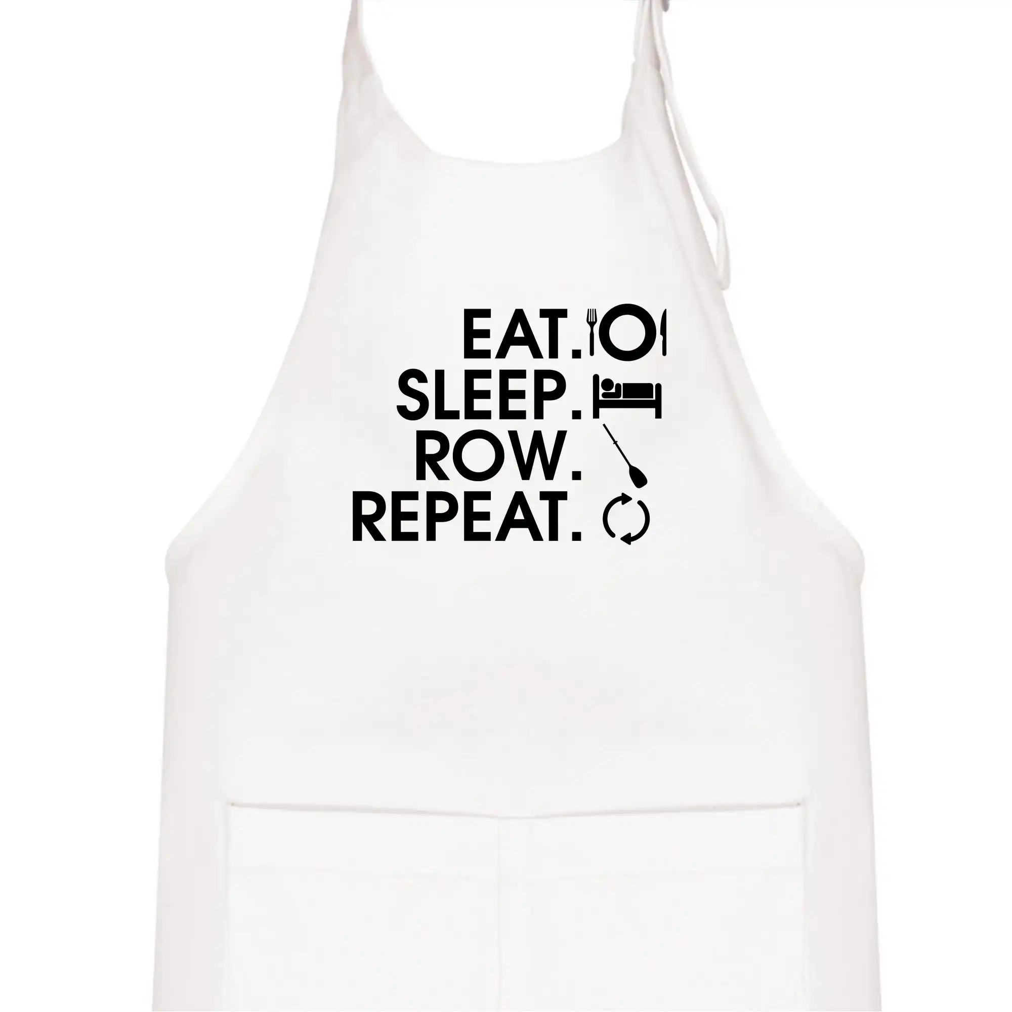 Vodácke tričká - Eat sleep row repeat - Detská zástera na varenie