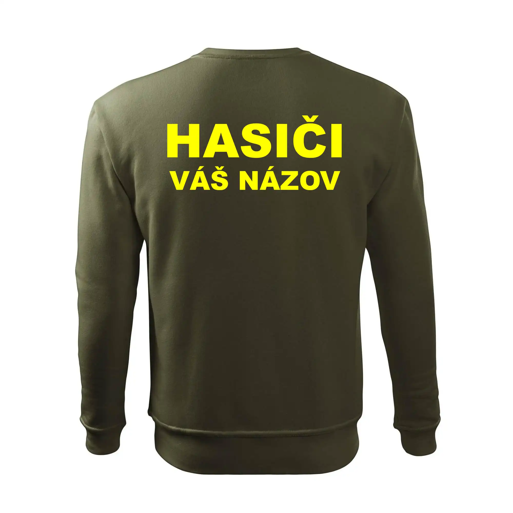 Hasiči - žltý nápis - váš názov zboru
