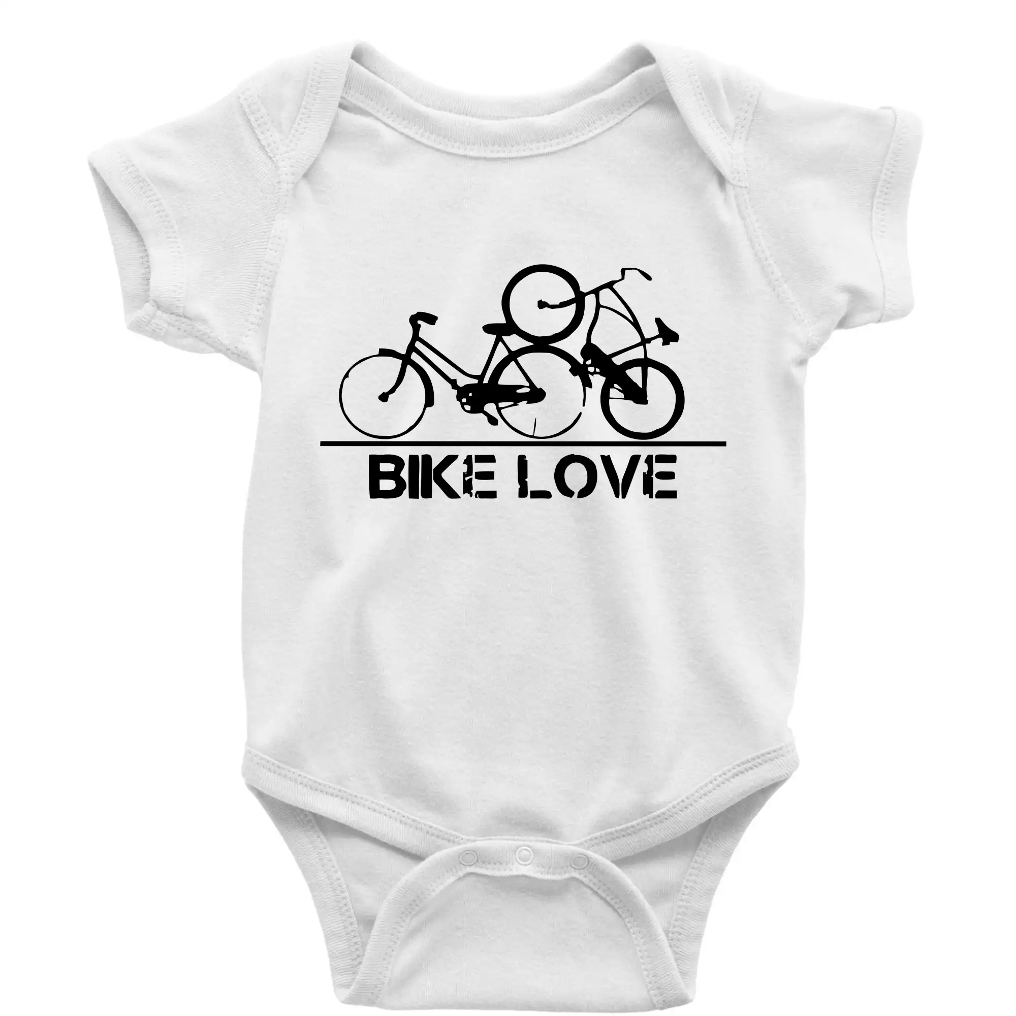 Tričko ako darček pre cyklistu - Bike love - Body dojčenské s krátkym rukávom