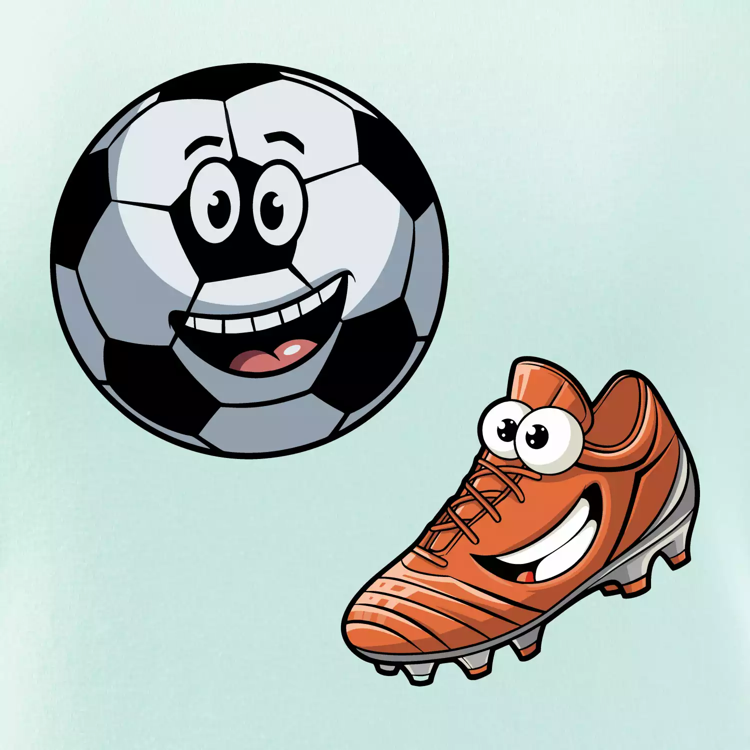 Parové triko - Kopačka a míč