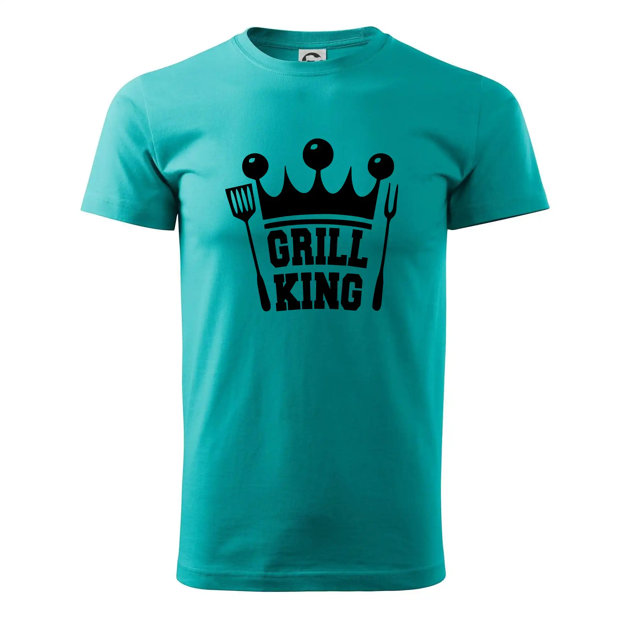 Tričká a zástery na grilovanie - Grilovanie - Grill King - Klasické pánske tričko vyššej gramáže