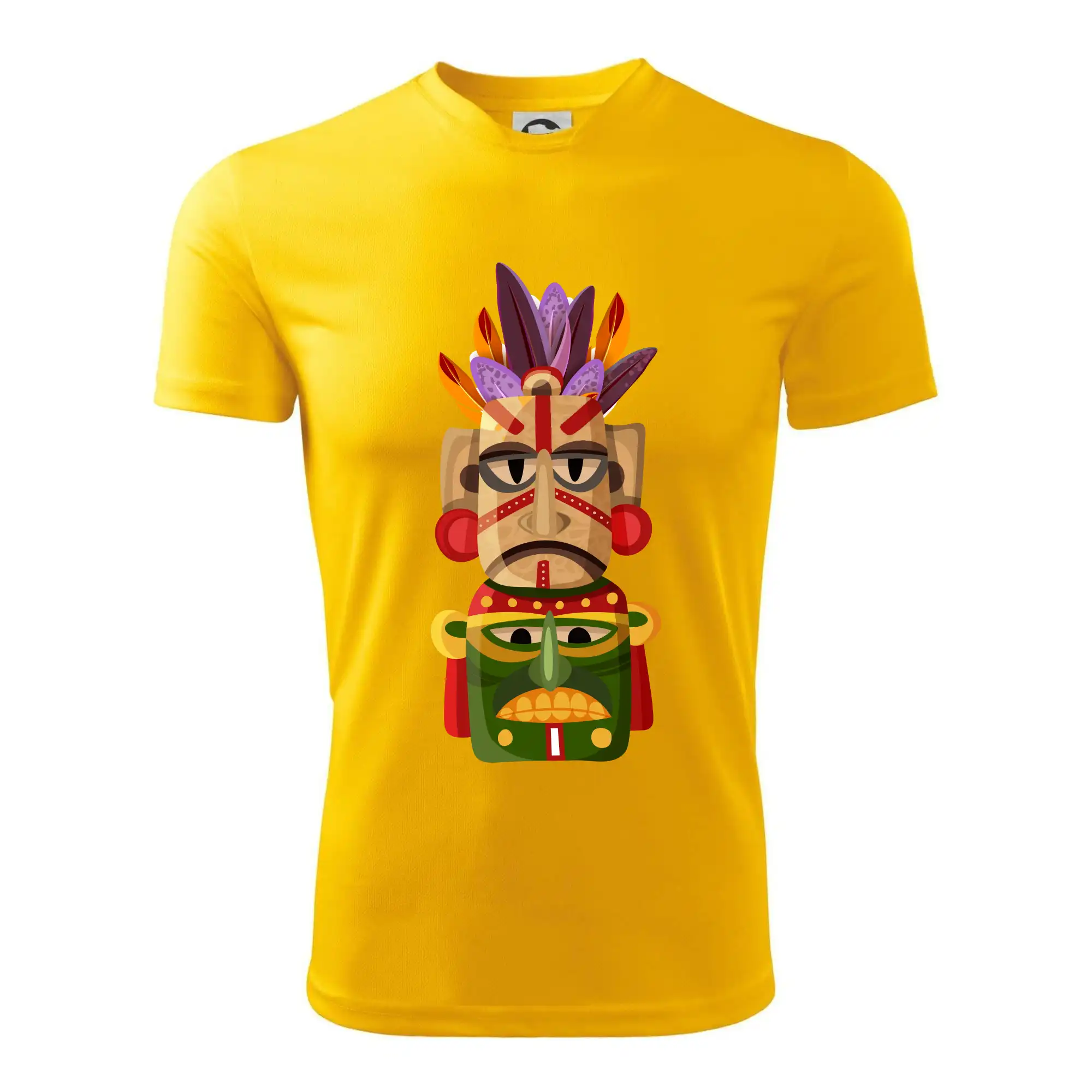 Mayové maska s peřím