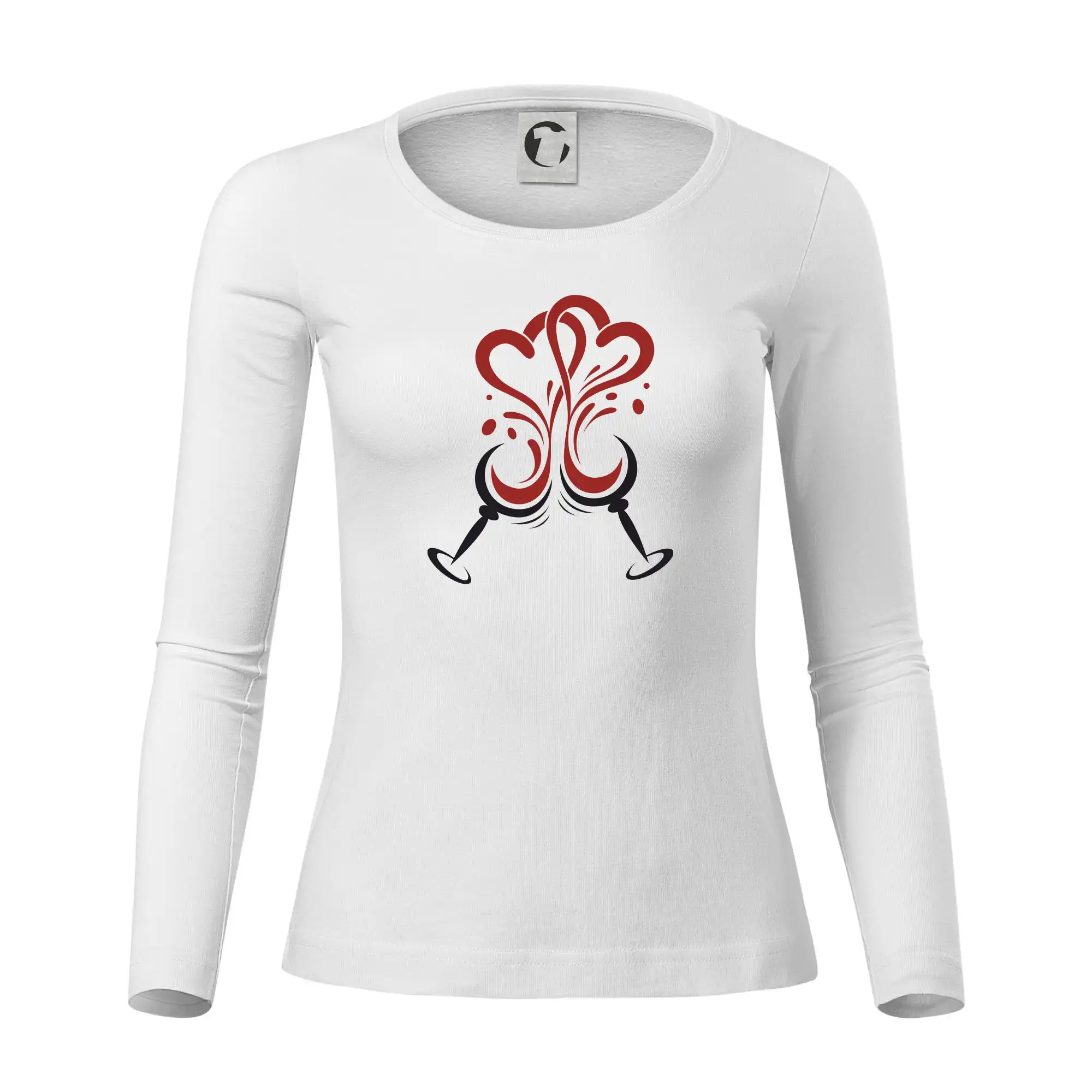 Víno je láska kulaté skleničky