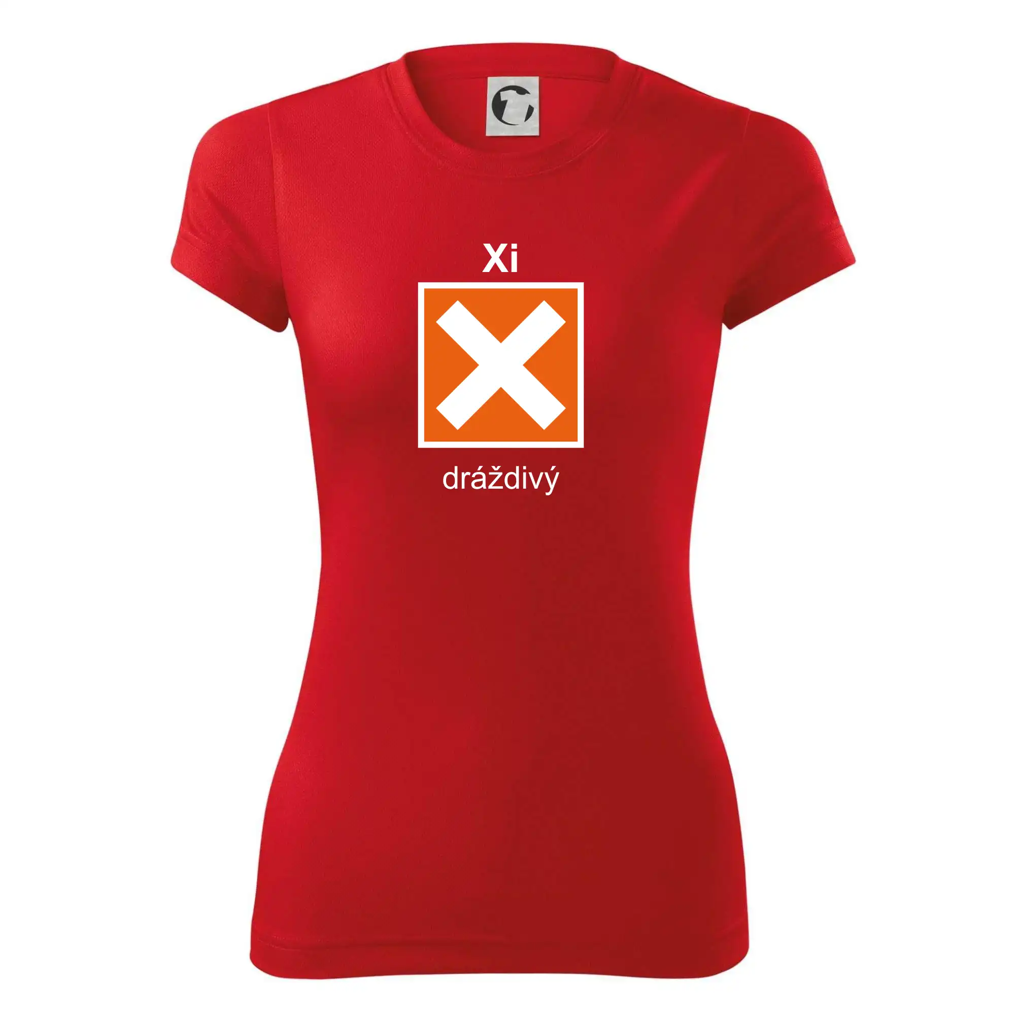 Xi Dráždivý - Výstražná tabulka na tričku