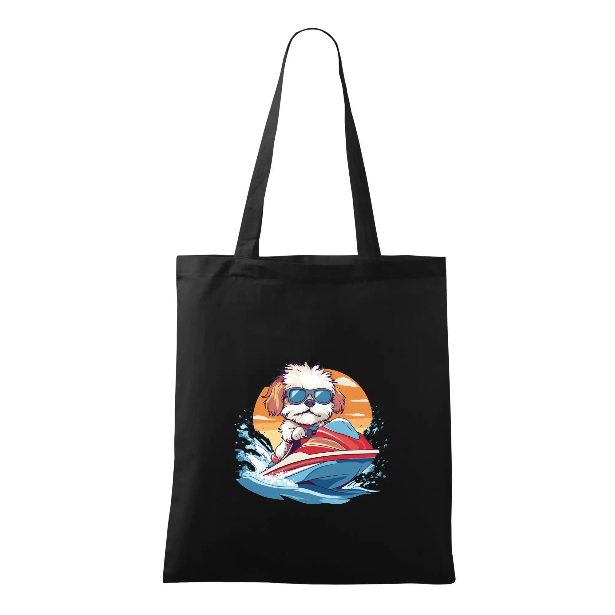 Bišonek na vodním skútru