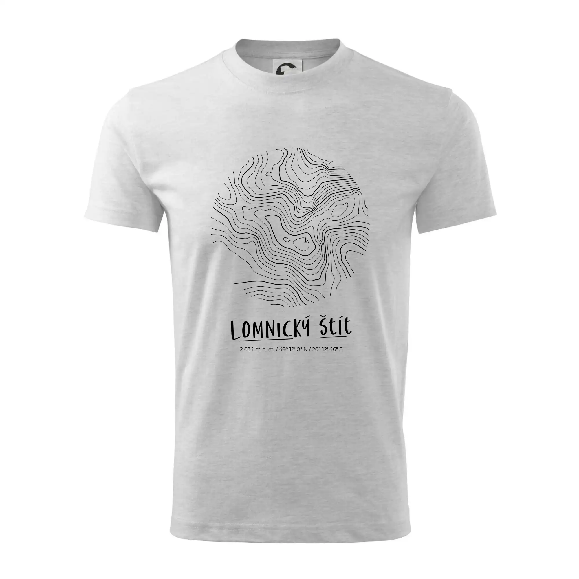 Lomnický štít - vrstevnice v kruhu