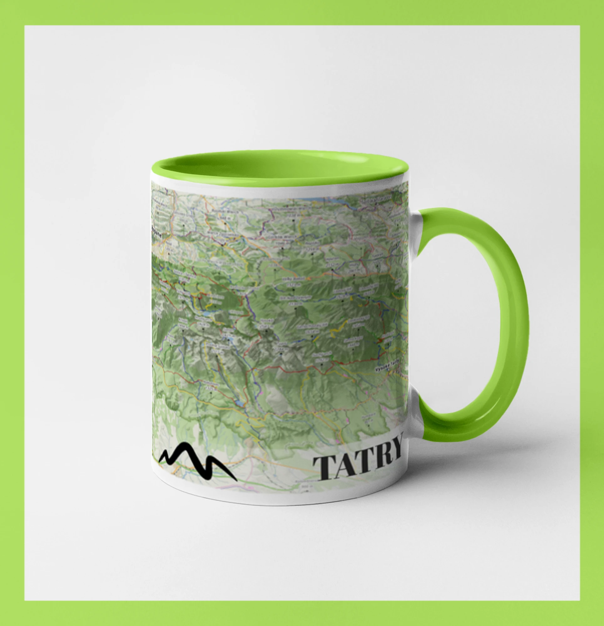 Hrnček mapa Tatry
