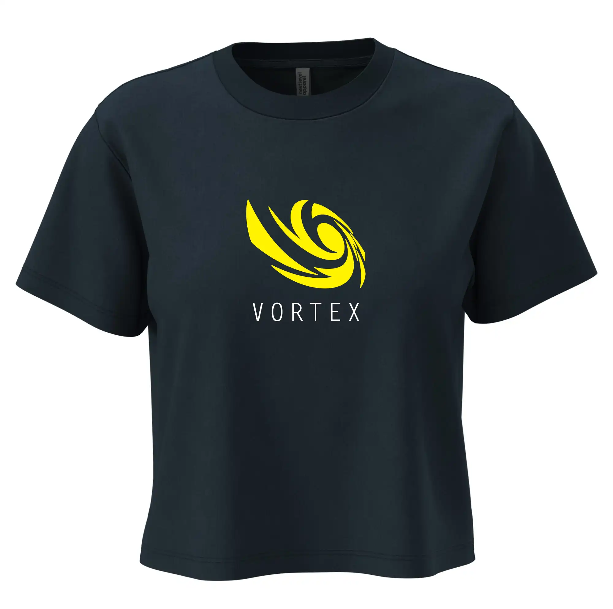 Tričká, mikiny a šiltovky pre Youtubery - Vortex logo farebné - Boxy cropped tričko OVERSIZE