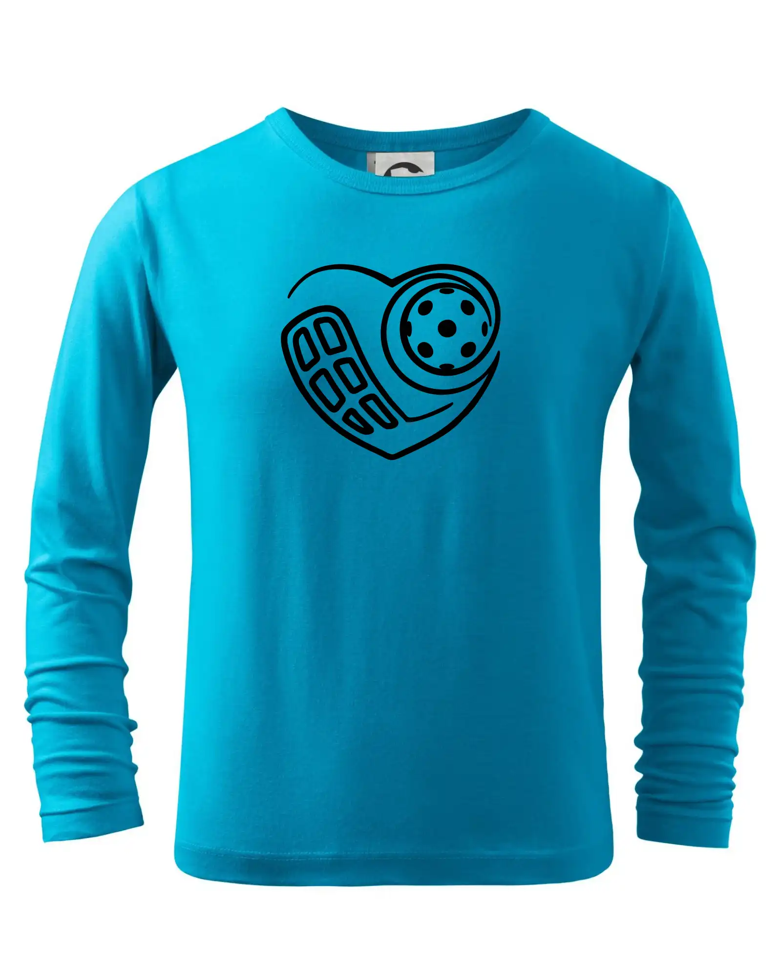 Florbalové tričká - Florbal love - Tričko detské Long Sleeve