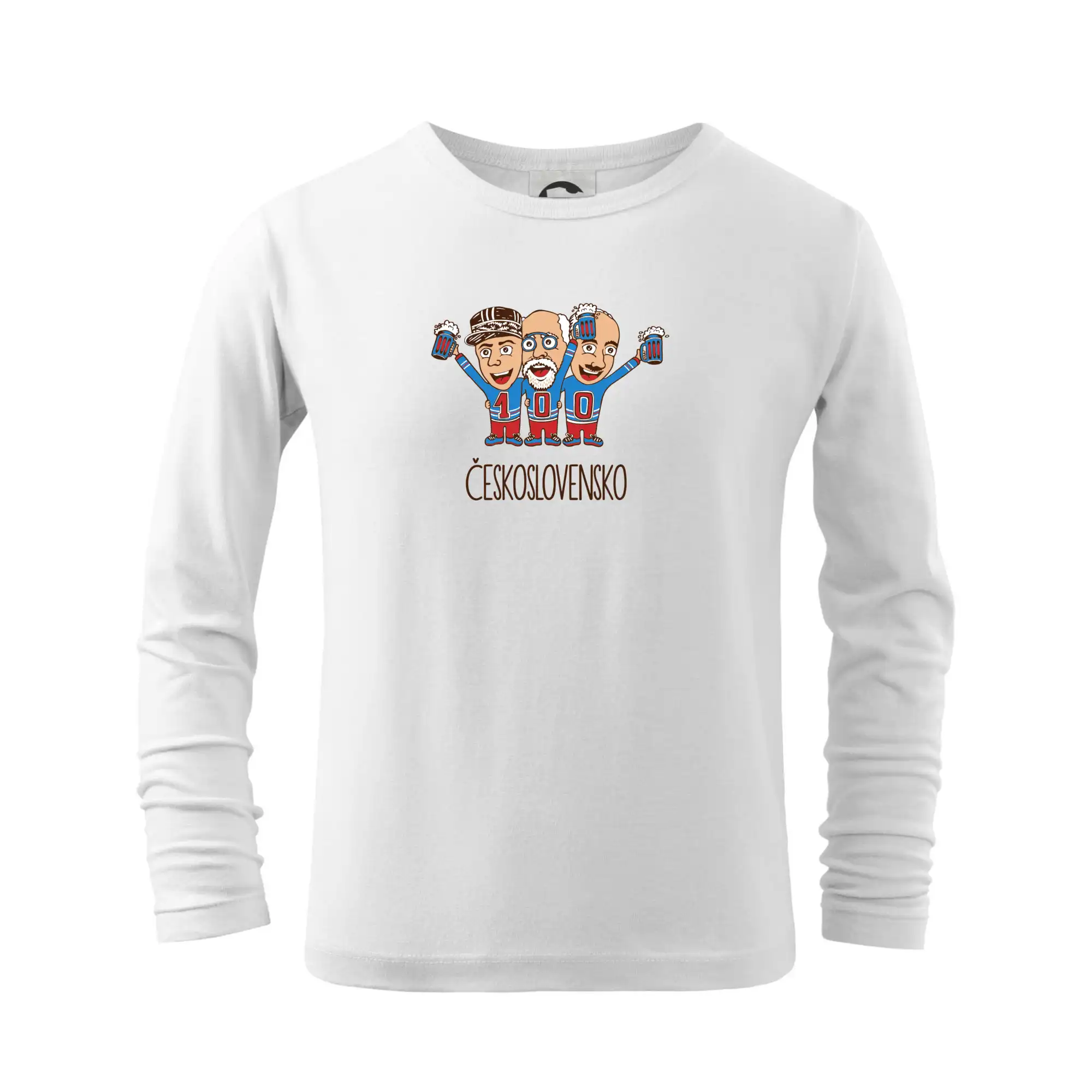 Politické tričká - Československo 100 let - pivo (Pecka design) - Tričko detské Long Sleeve